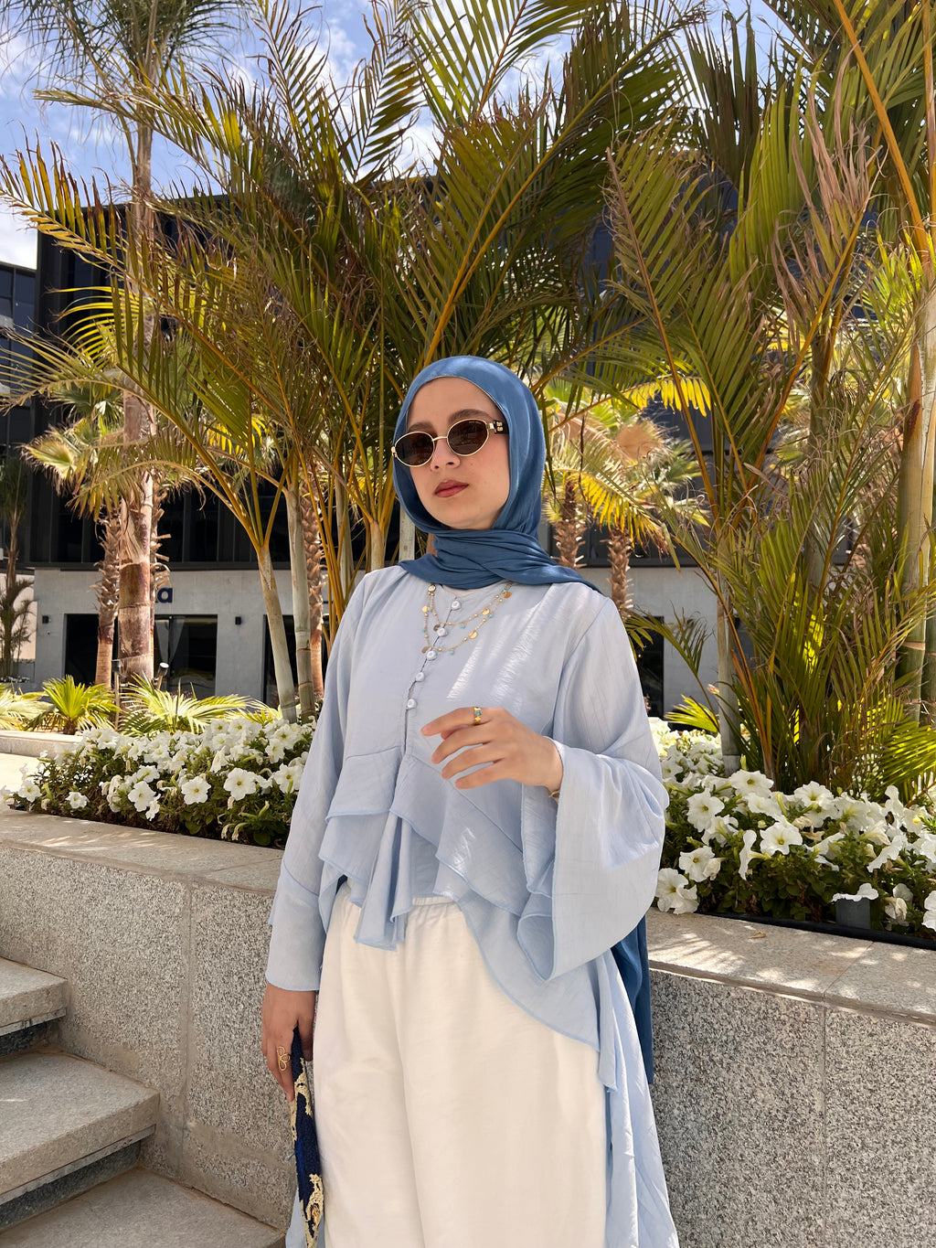 PRE-ORDER Butterfly Blouse - Baby Blue 🦋