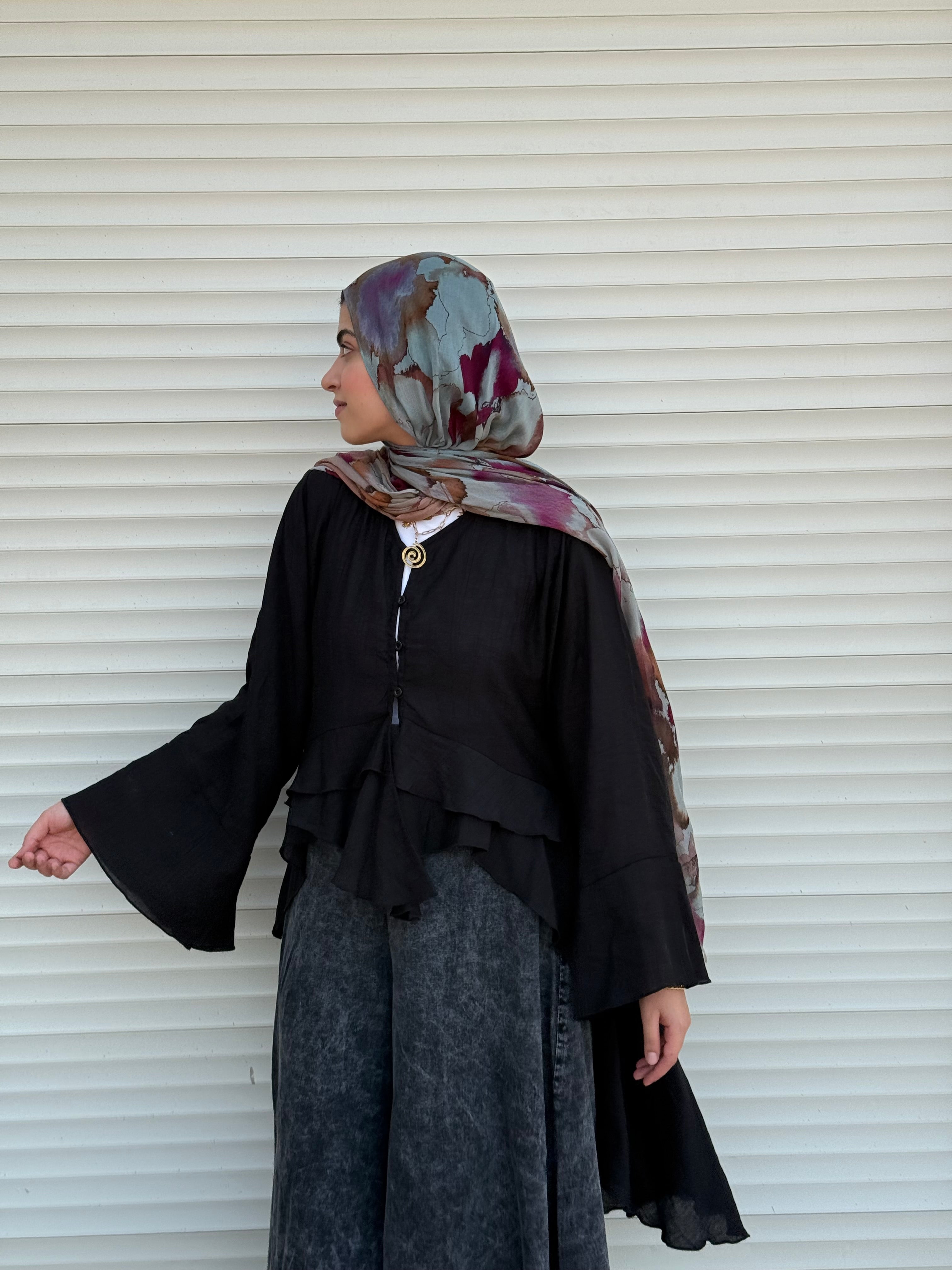 Butterfly Blouse- Black
