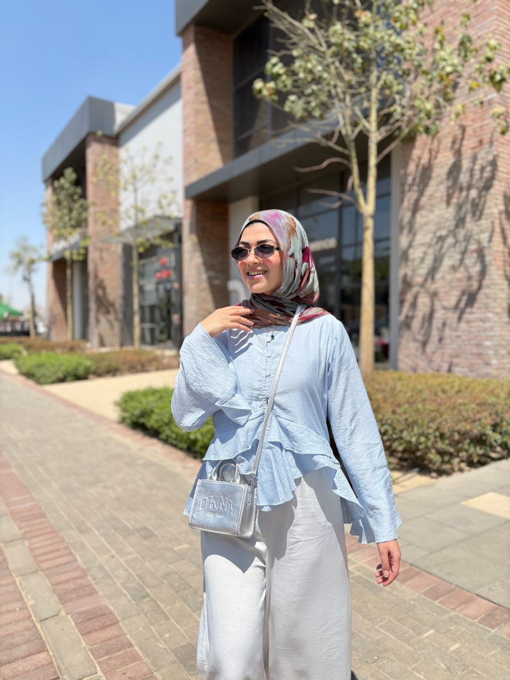 PRE-ORDER Butterfly Blouse - Baby Blue 🦋