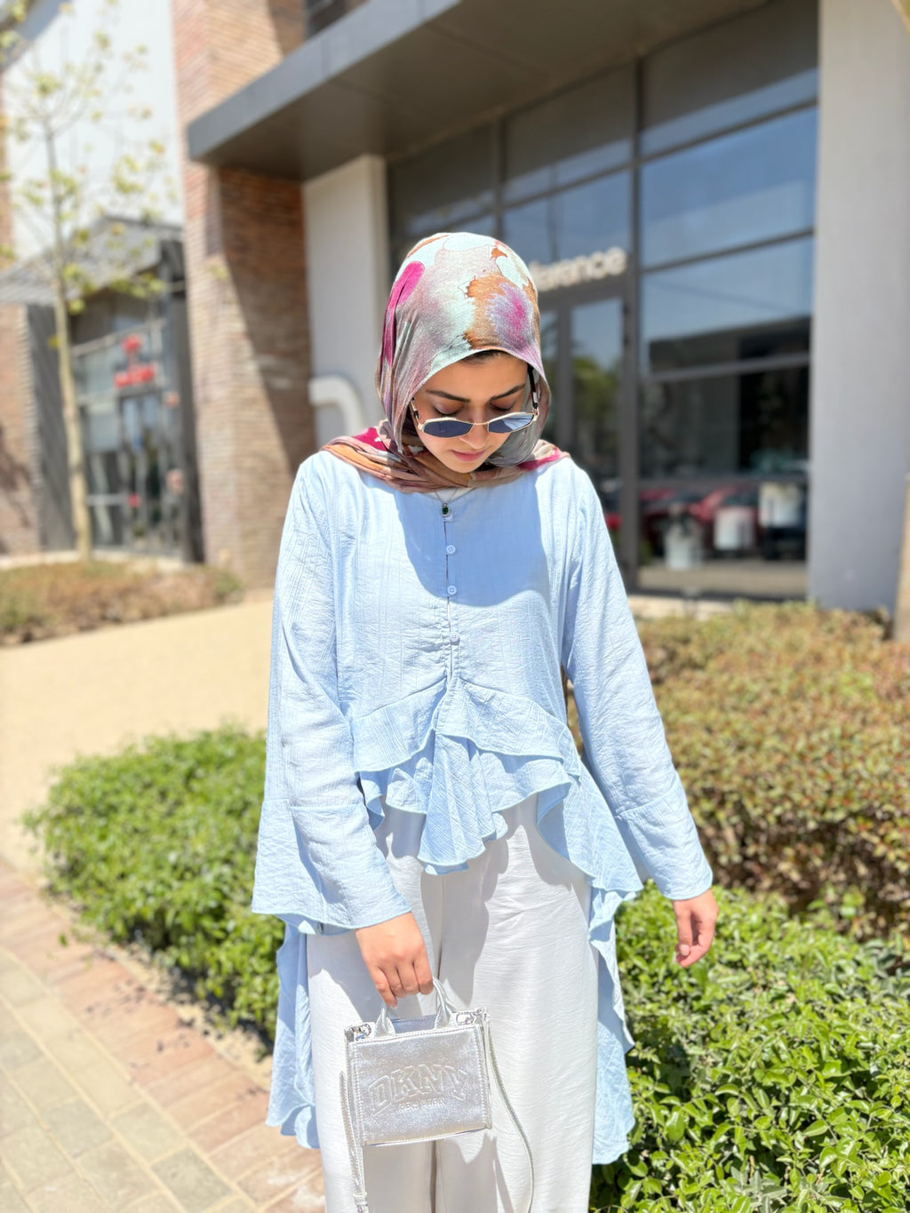 PRE-ORDER Butterfly Blouse - Baby Blue 🦋