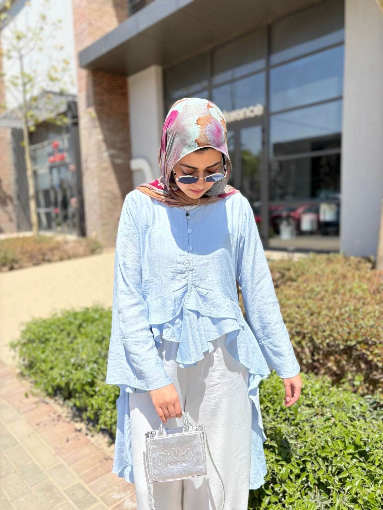 PRE-ORDER Butterfly Blouse - Baby Blue 🦋
