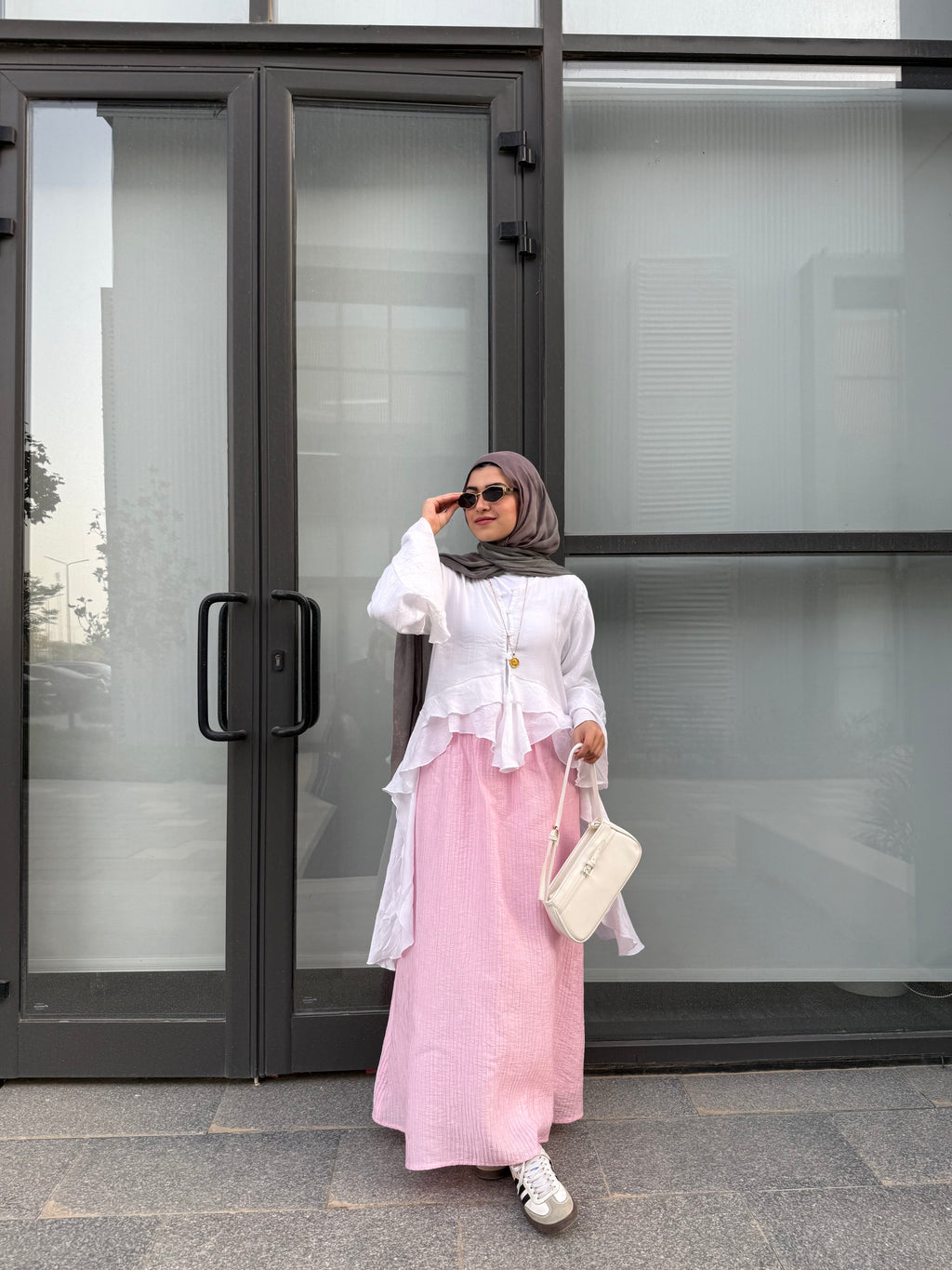 Crushed Skirt - Pink