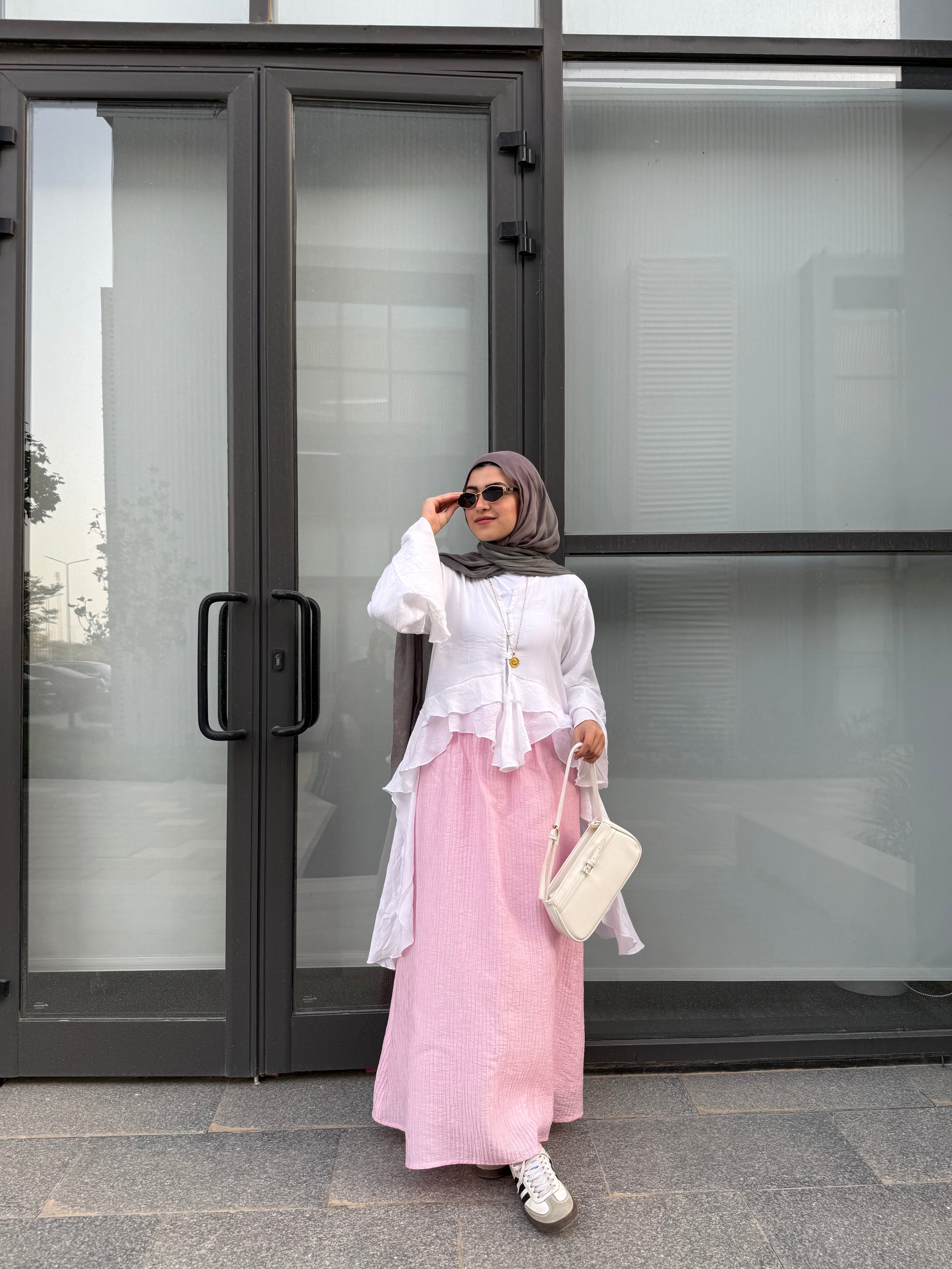 Crushed Skirt - Pink (Pre-Order)