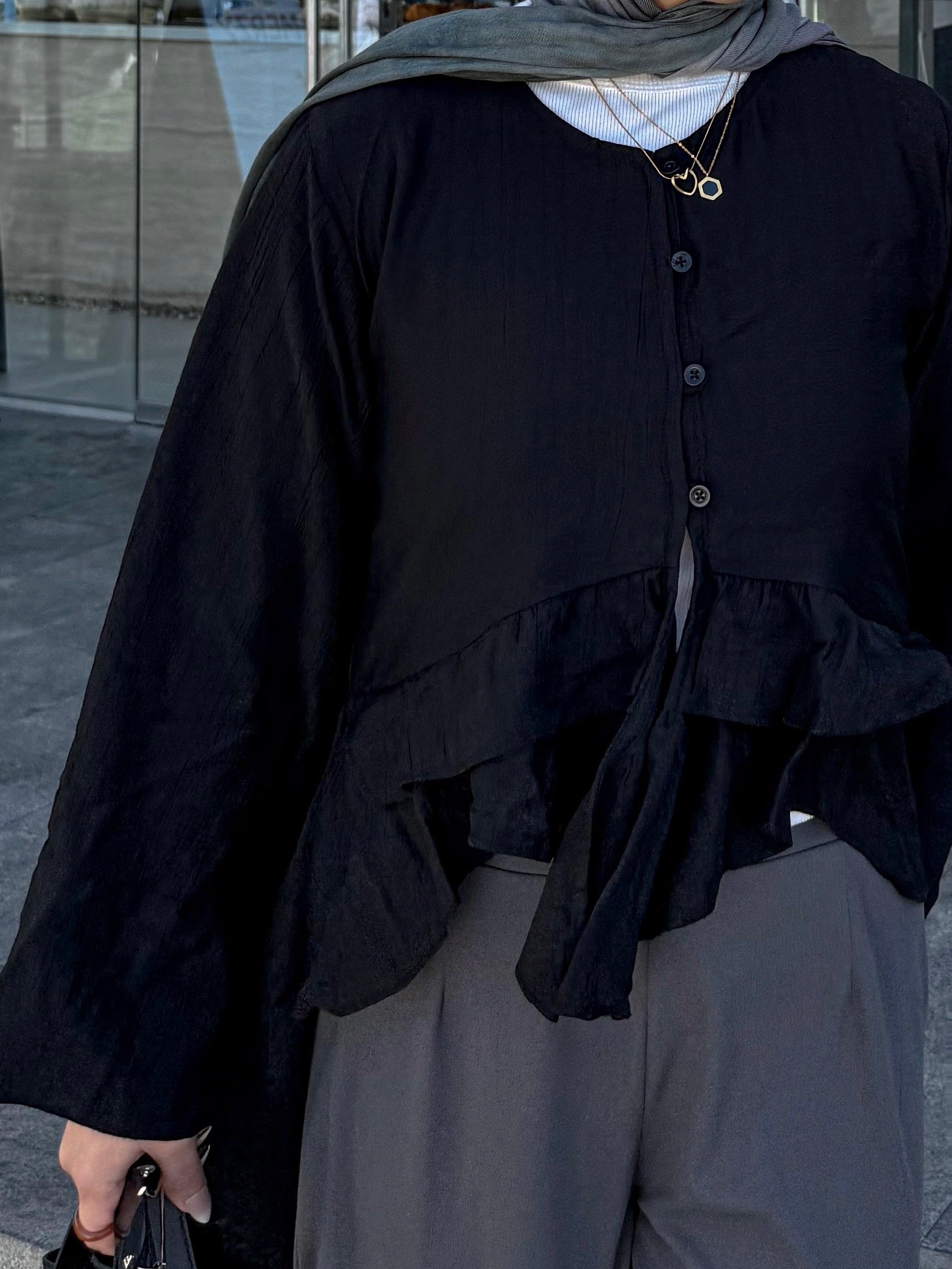 Butterfly Blouse- Black