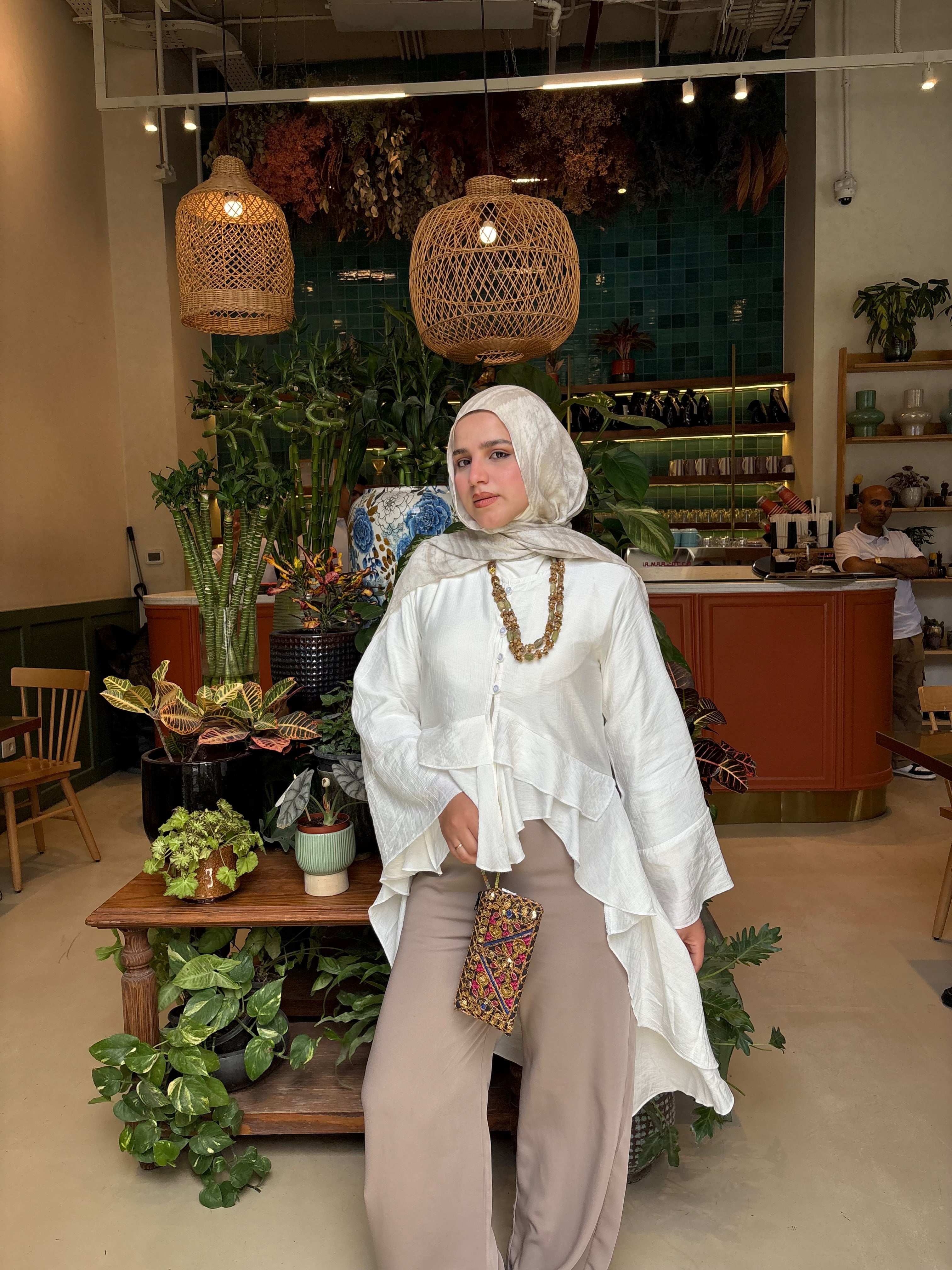 PRE-ORDER Butterfly Blouse - White