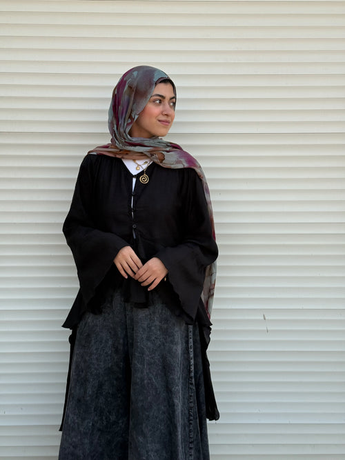 Butterfly Blouse- Black