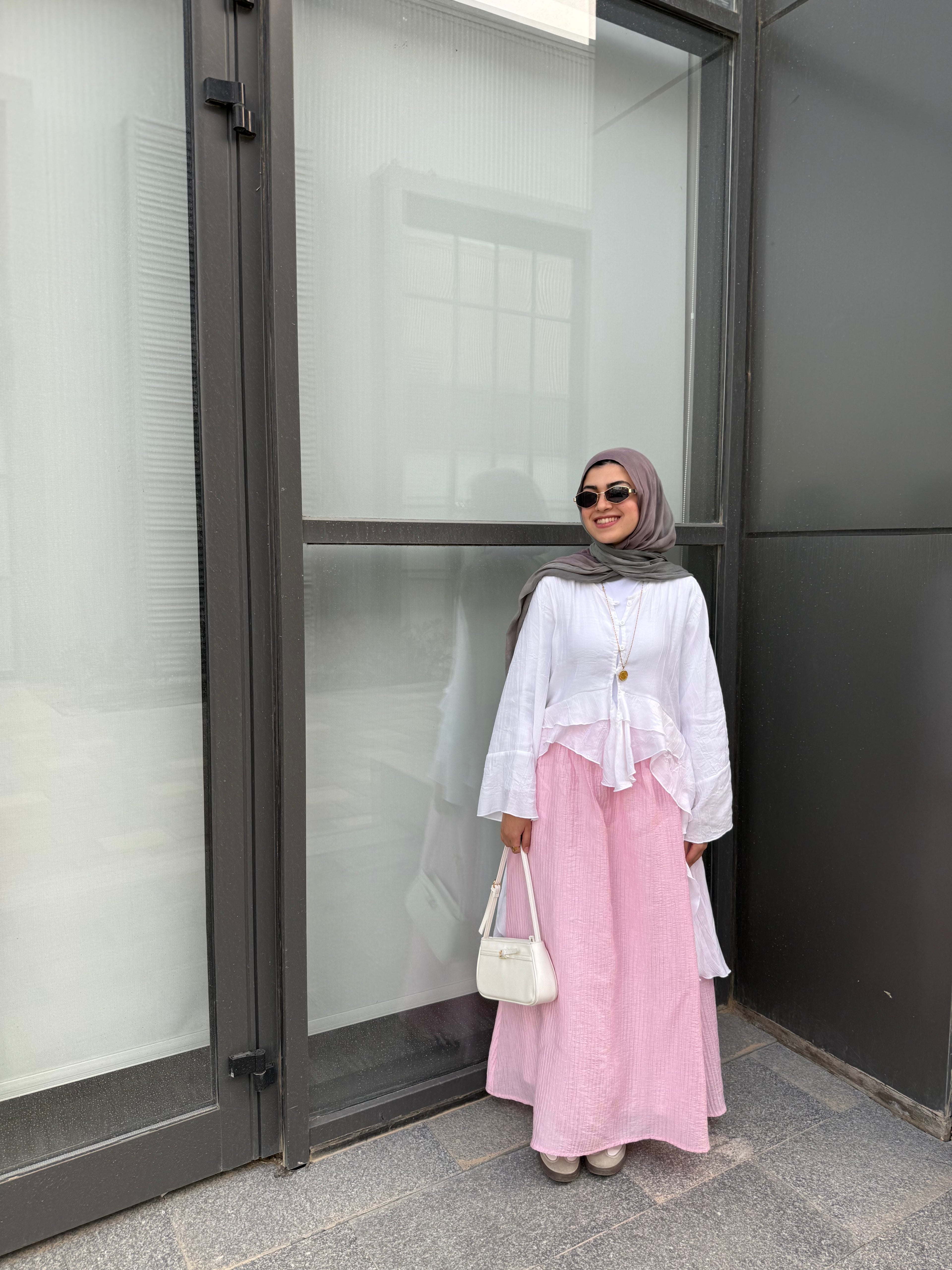 Crushed Skirt - Pink (Pre-Order)