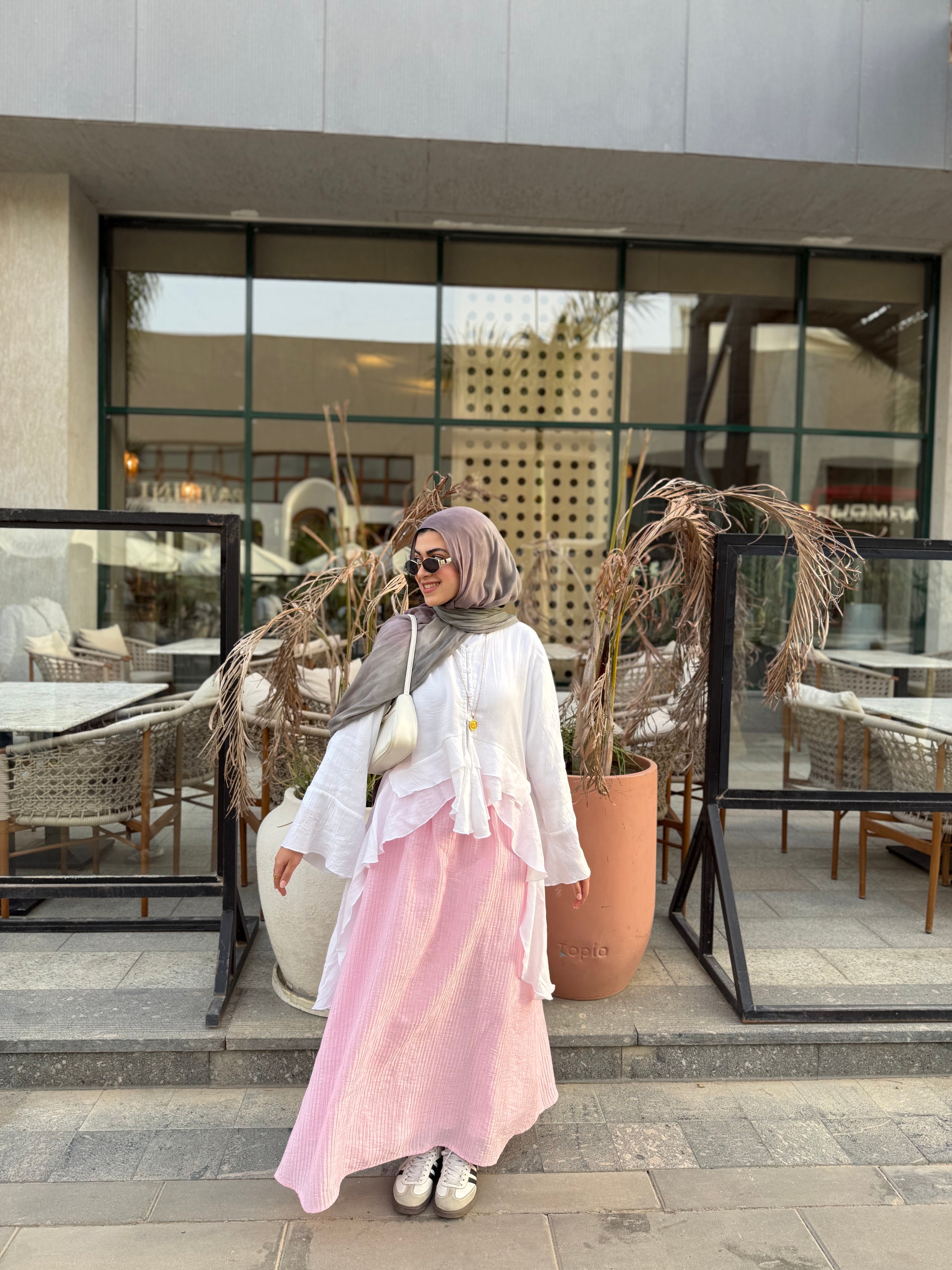Crushed Skirt - Pink (Pre-Order)