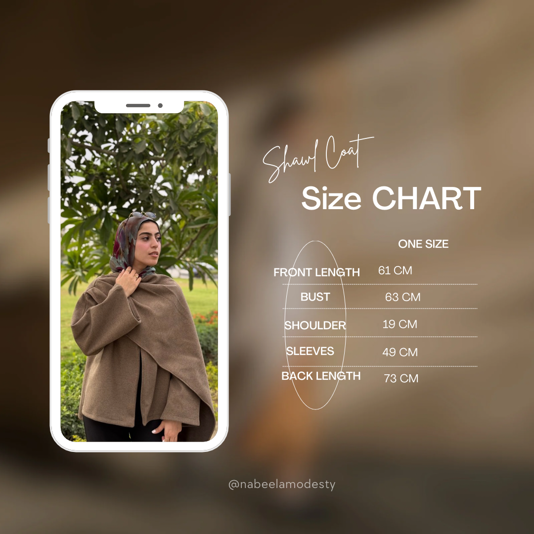 Nabeela Shawl Coat - Beige
