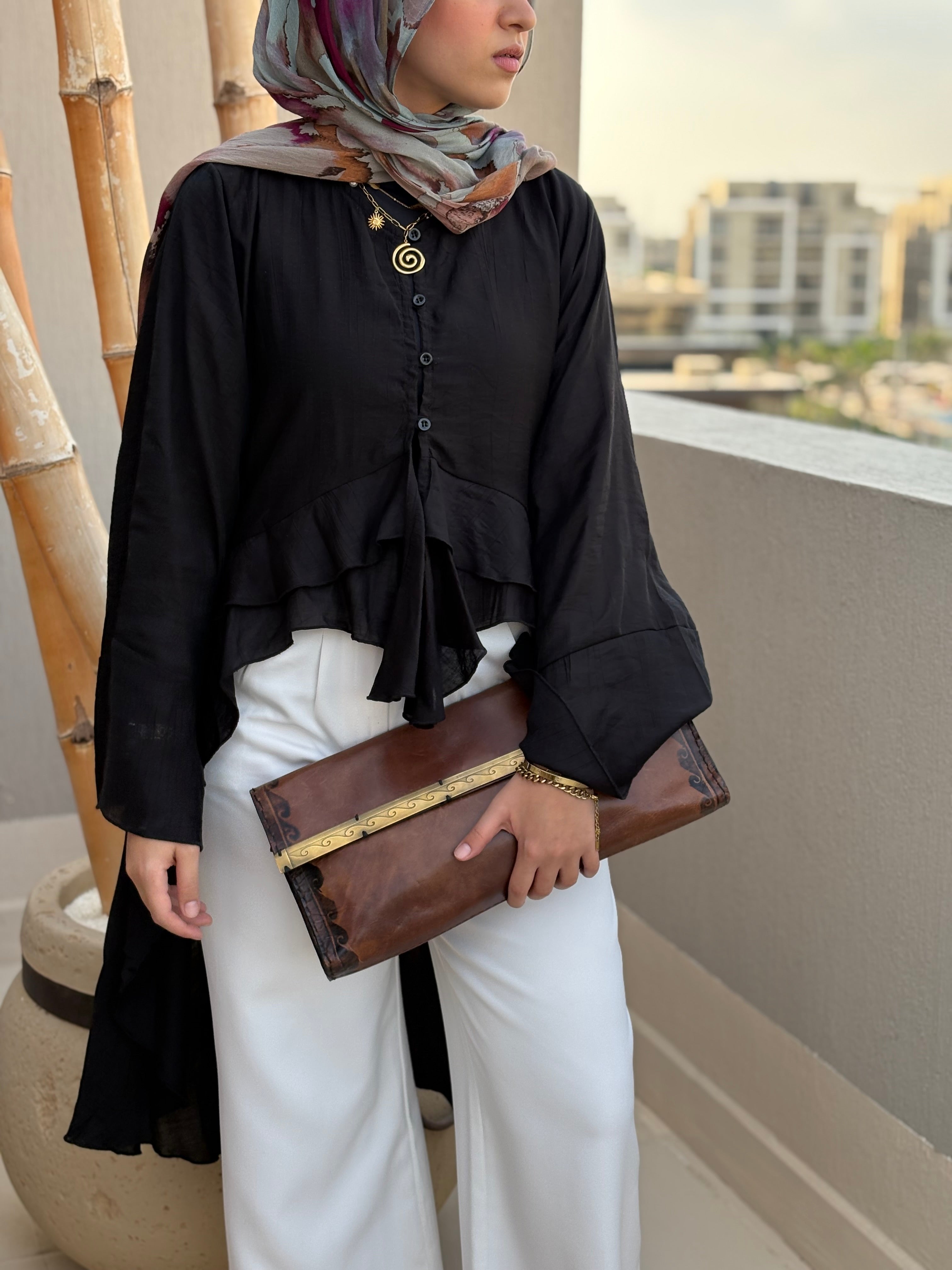 Butterfly Blouse- Black