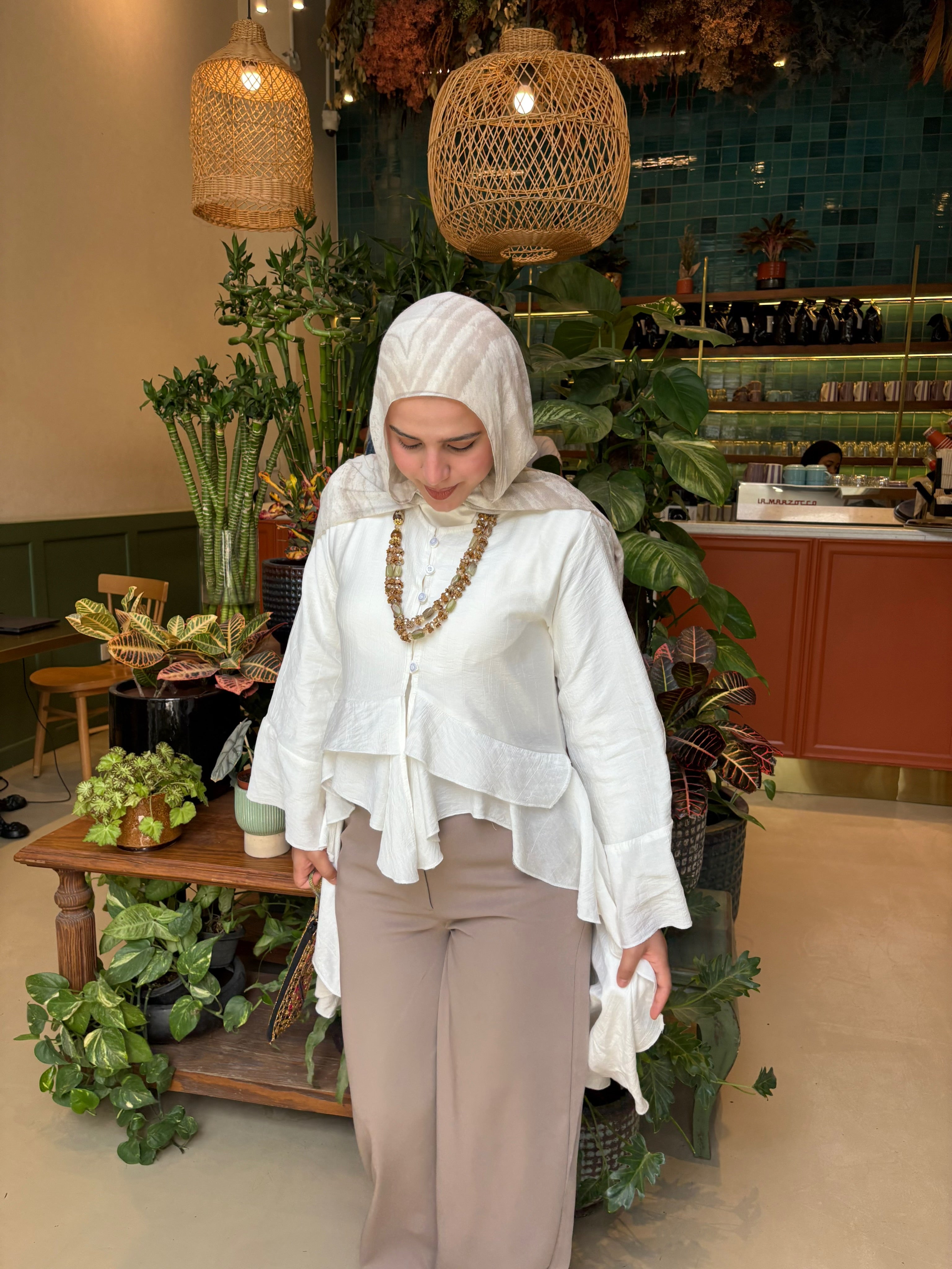 PRE-ORDER Butterfly Blouse - White