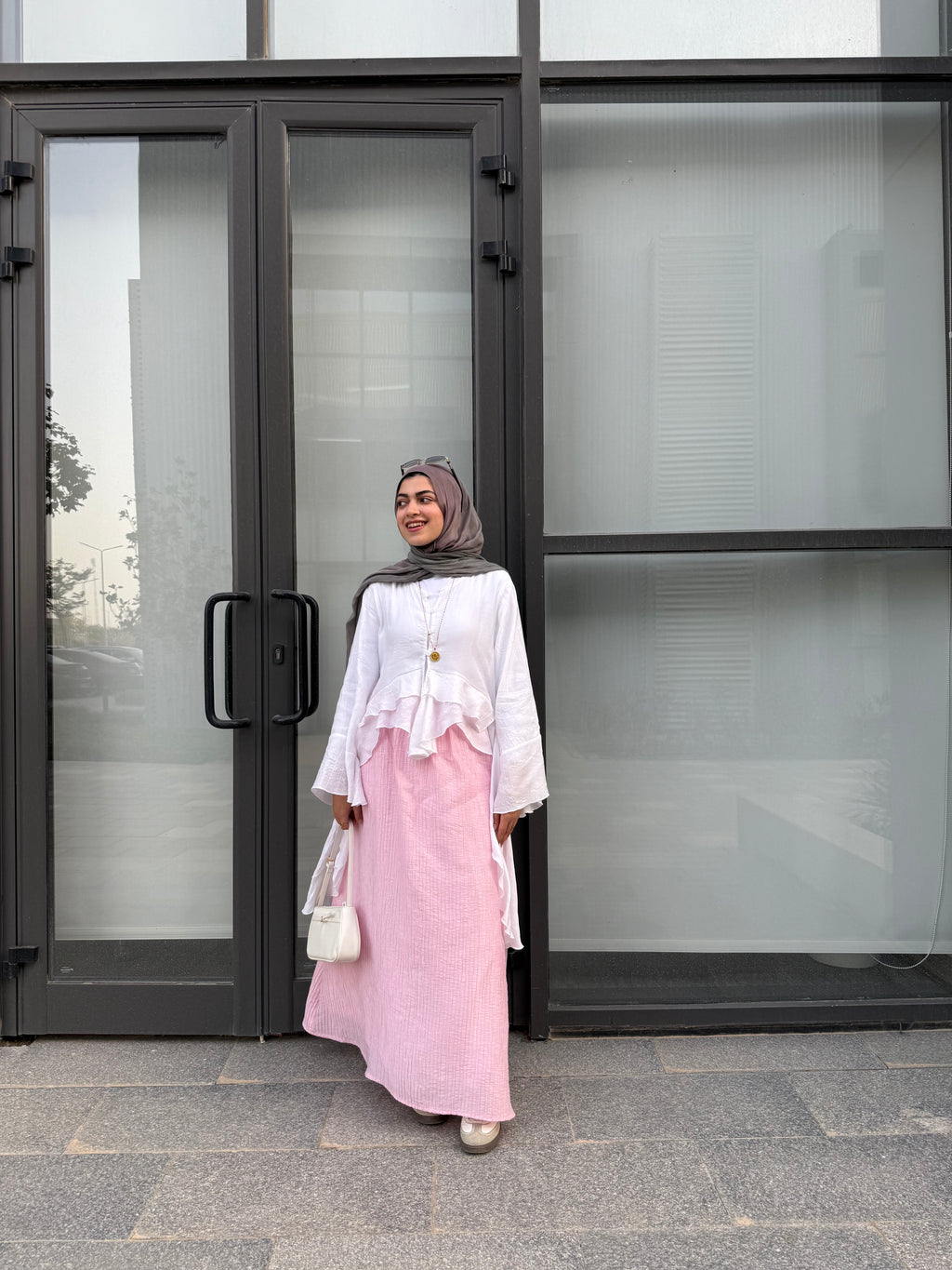 Crushed Skirt - Pink