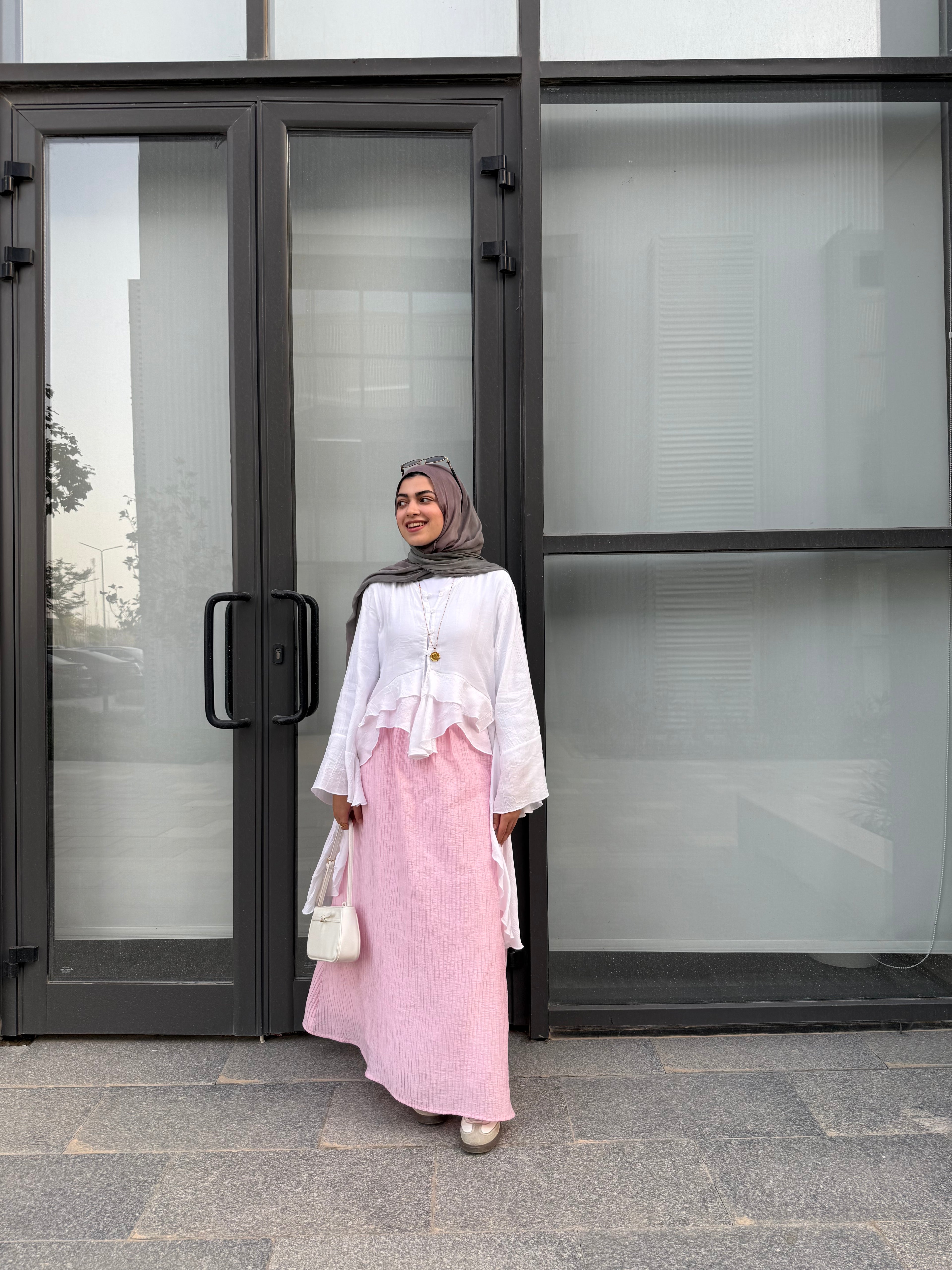 Crushed Skirt - Pink (Pre-Order)