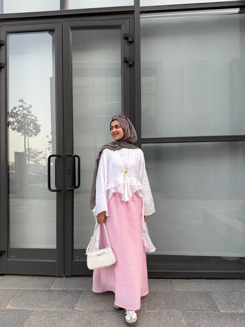 Crushed Skirt - Pink