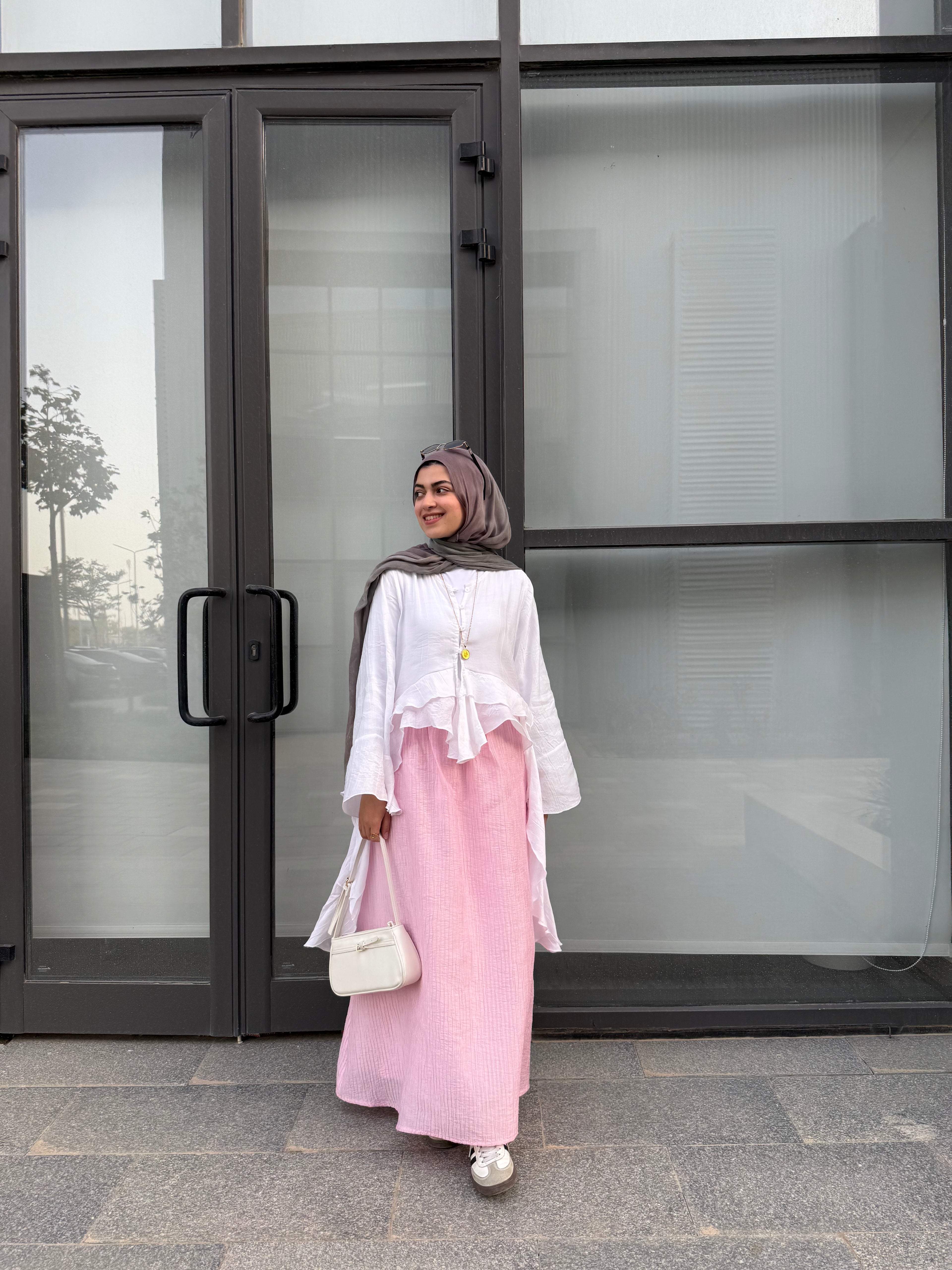 Crushed Skirt - Pink (Pre-Order)