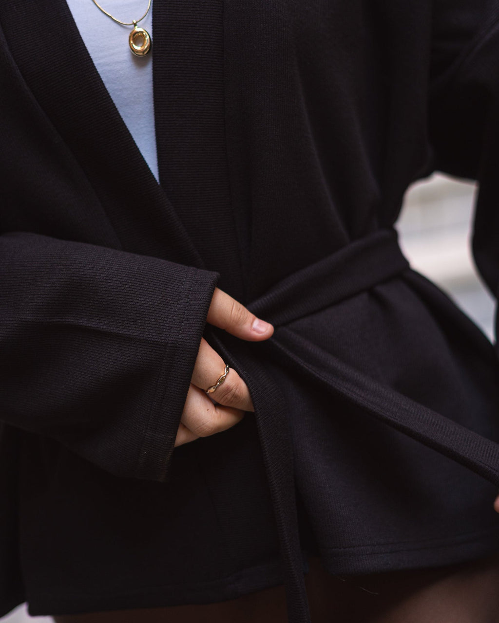Everyday Wrap Cardigan - Black