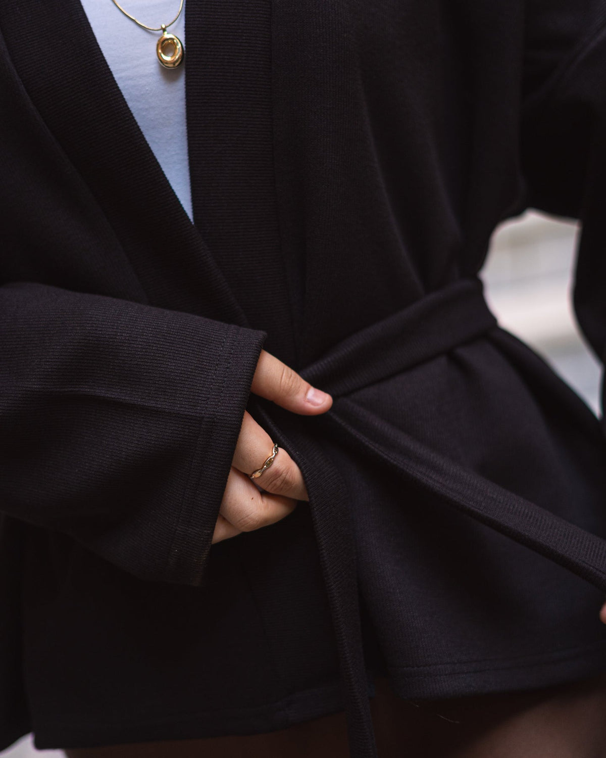 Everyday Wrap Cardigan - Black