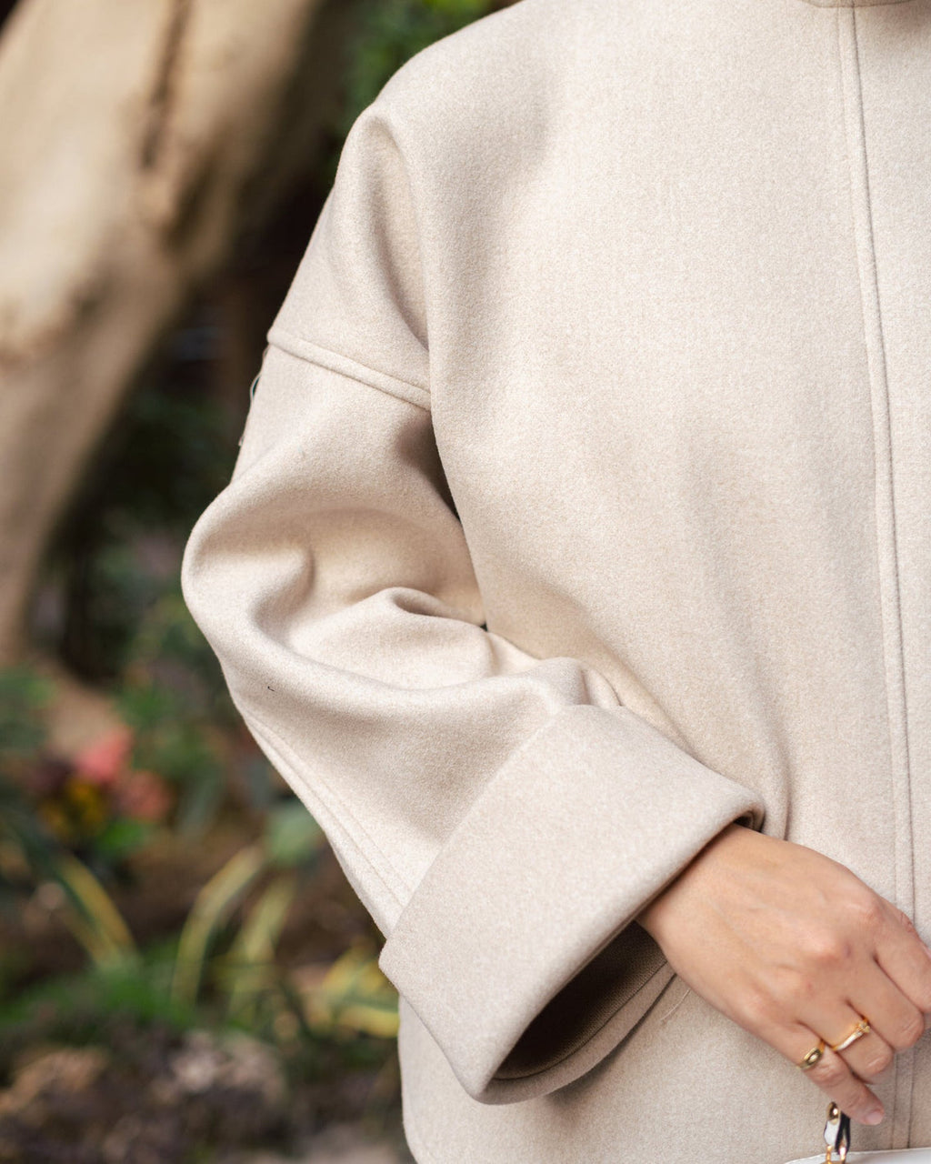 Oversized Wool Blouse