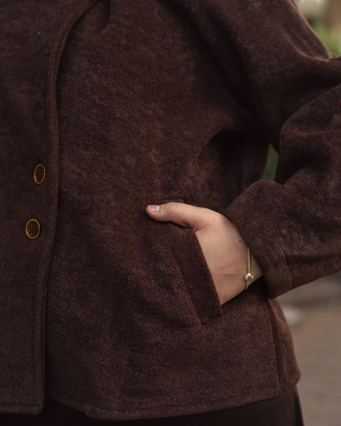 Mohair Coat - Brown