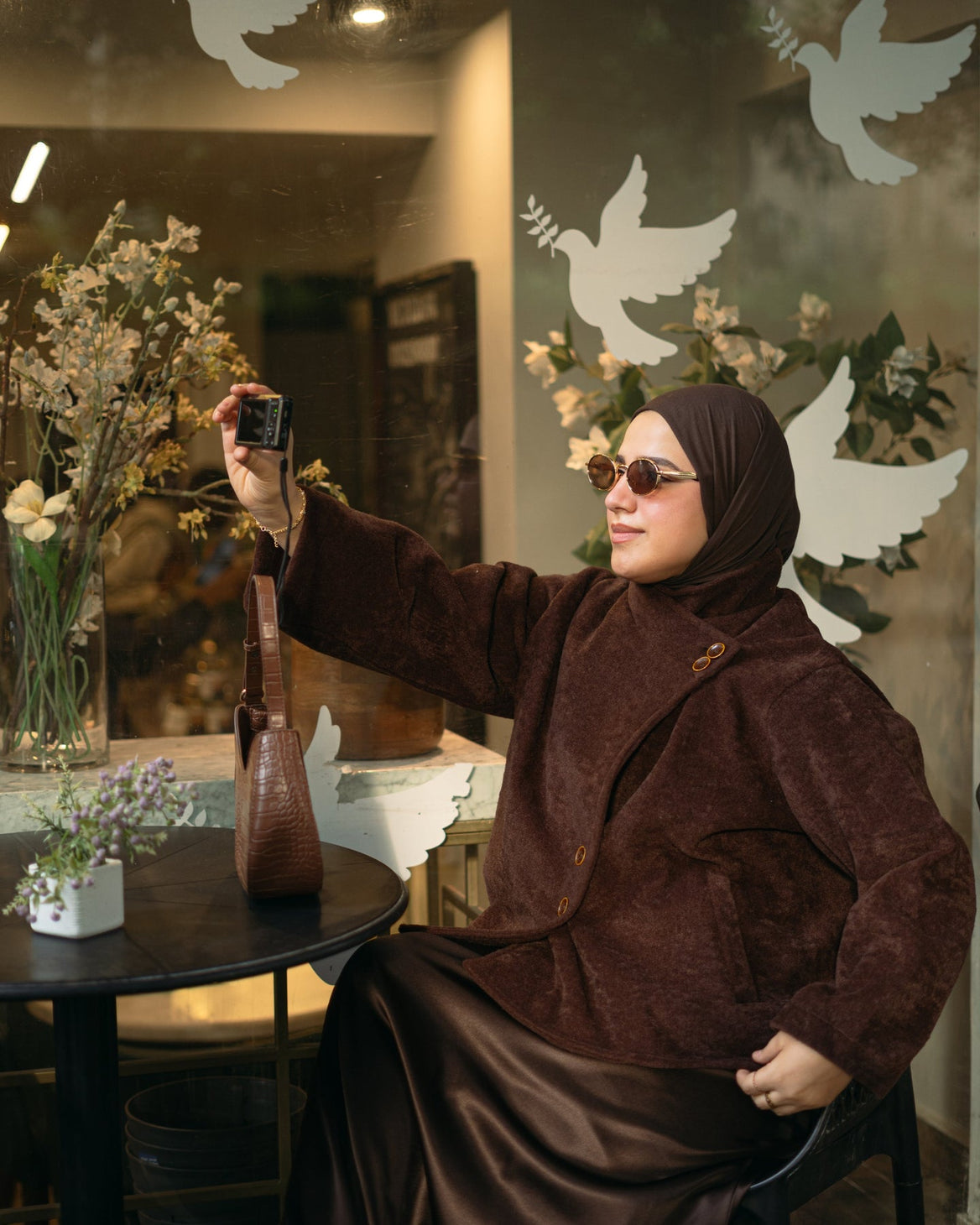Mohair Coat - Brown