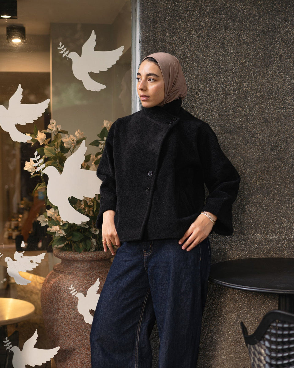 Mohair Coat - Black
