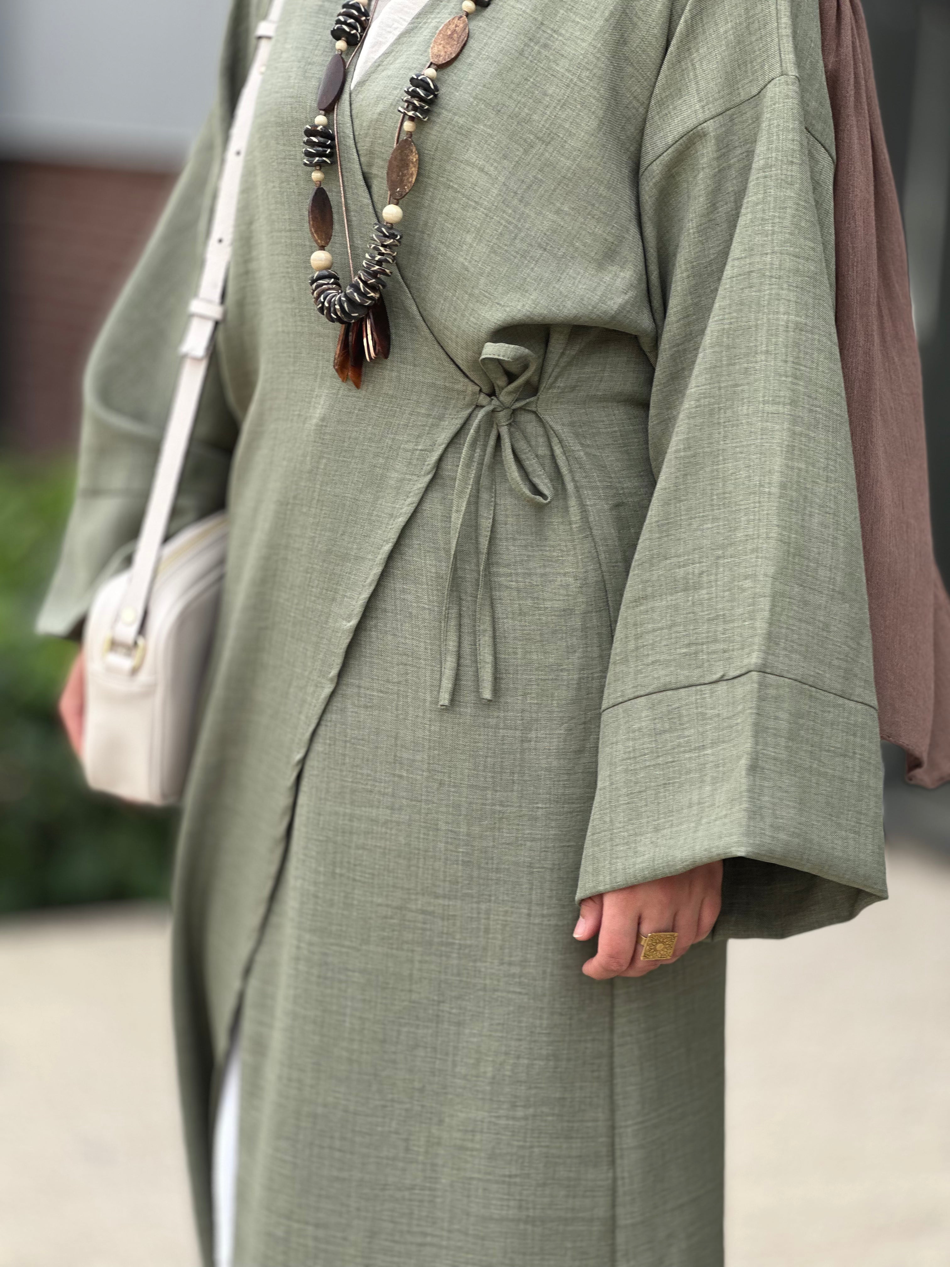 Nature Wrapped Dress - Light Green