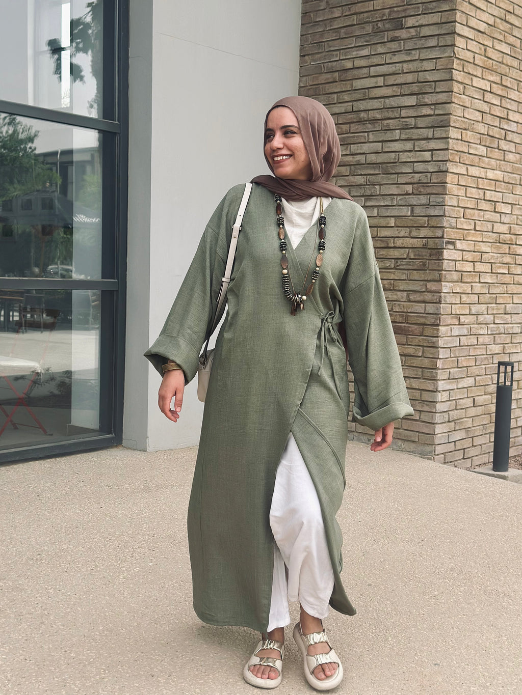 Nature Wrapped Dress - Light Green