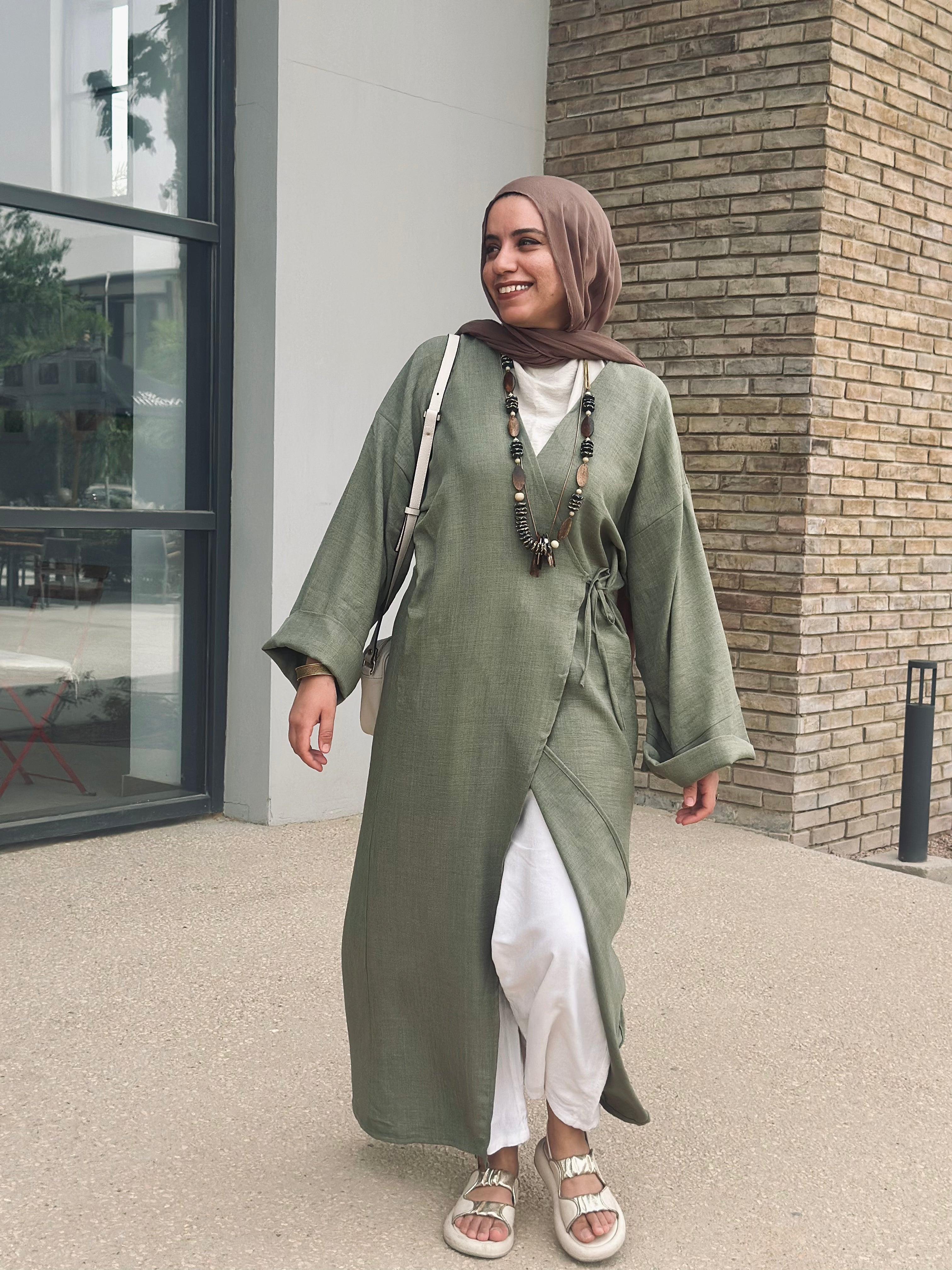Nature Wrapped Dress - Light Green