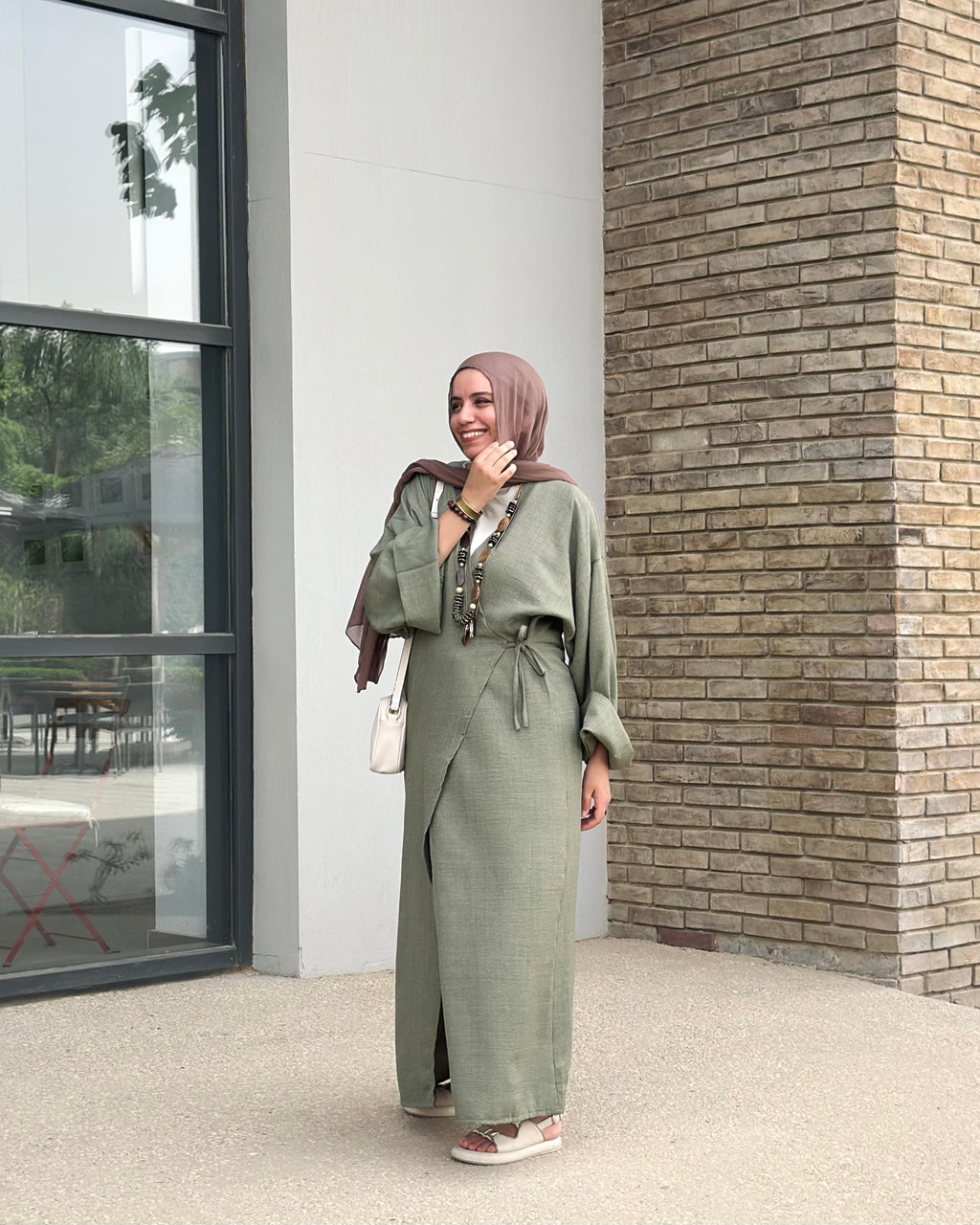 Nature Wrapped Dress - Light Green