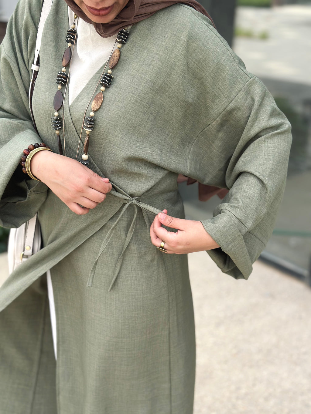 Nature Wrapped Dress - Light Green