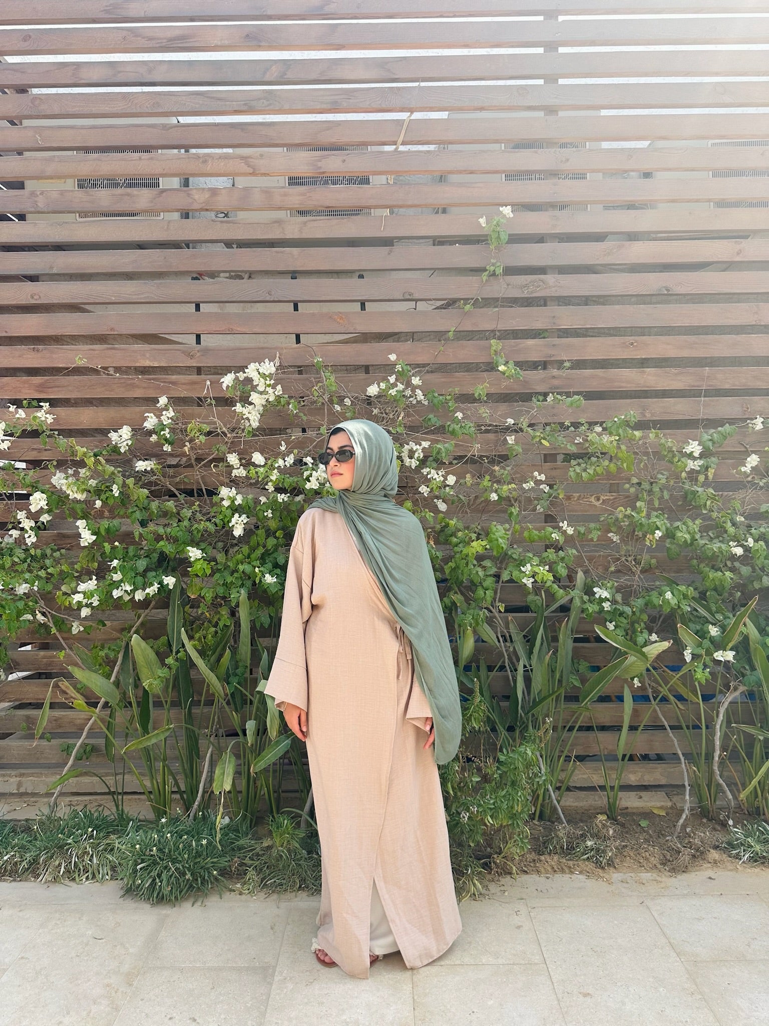 Nature Wrapped Dress -Beige