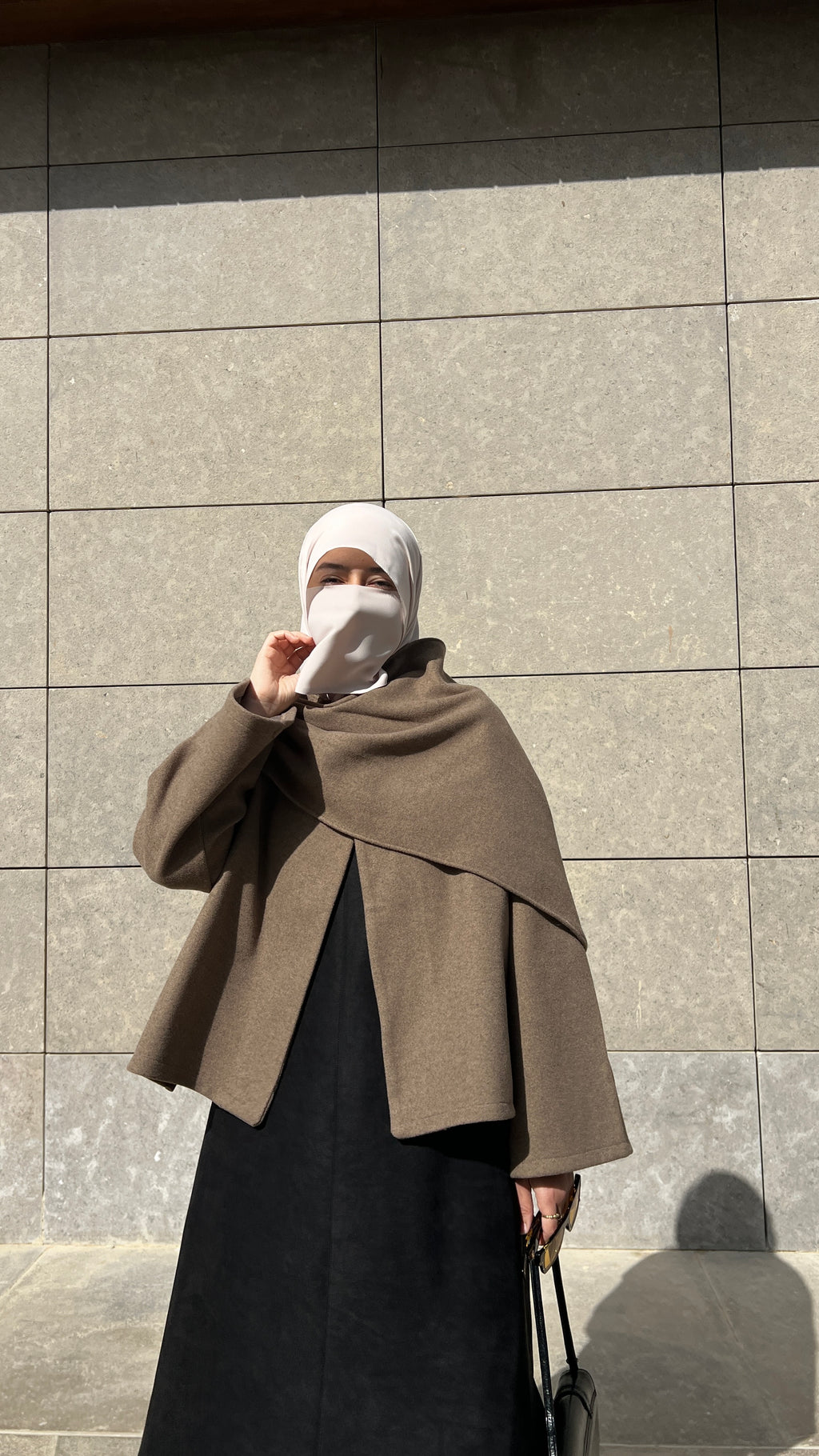 Nabeela Shawl Coat - Beige