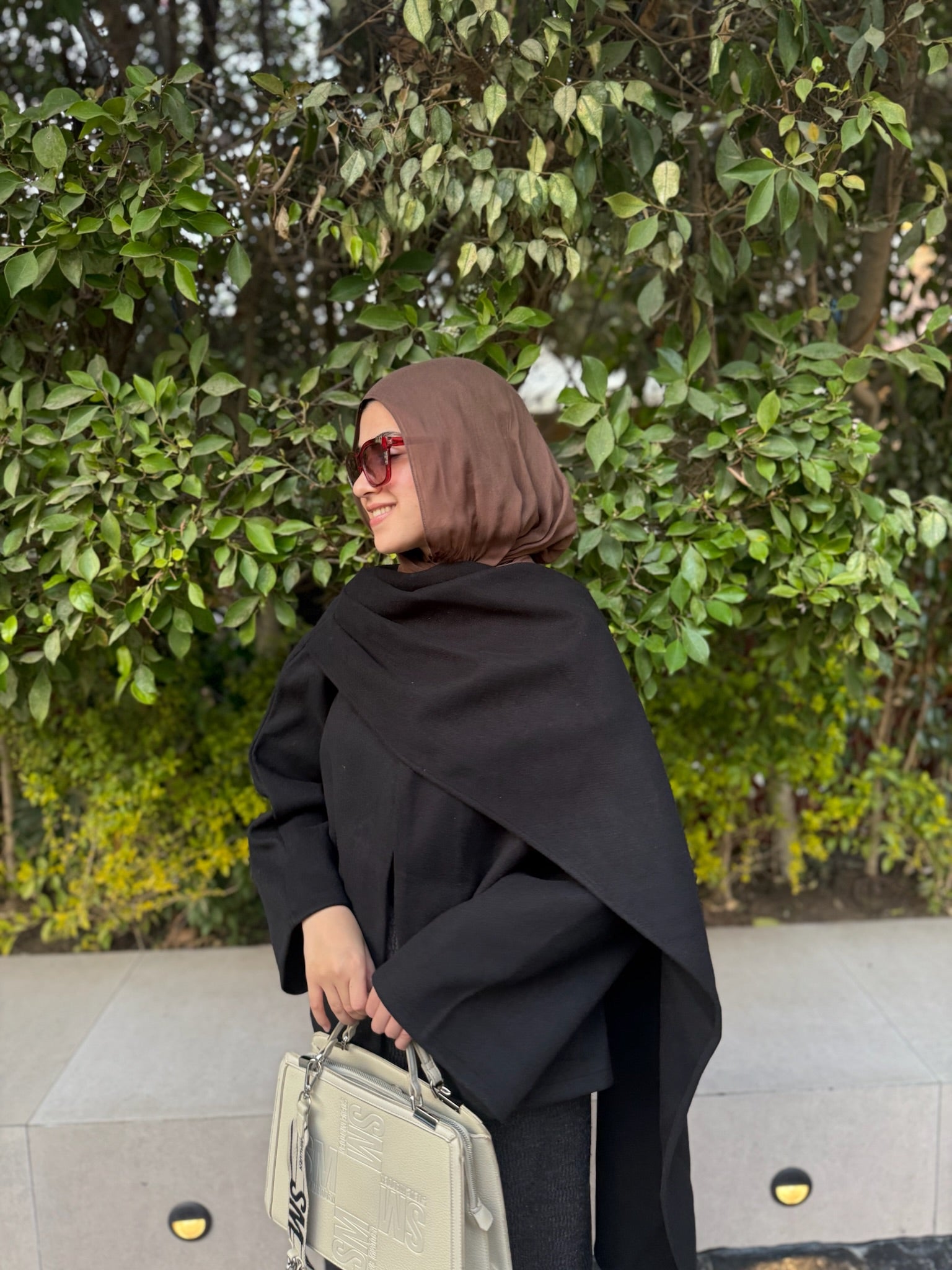 Nabeela Shawl Coat — Black