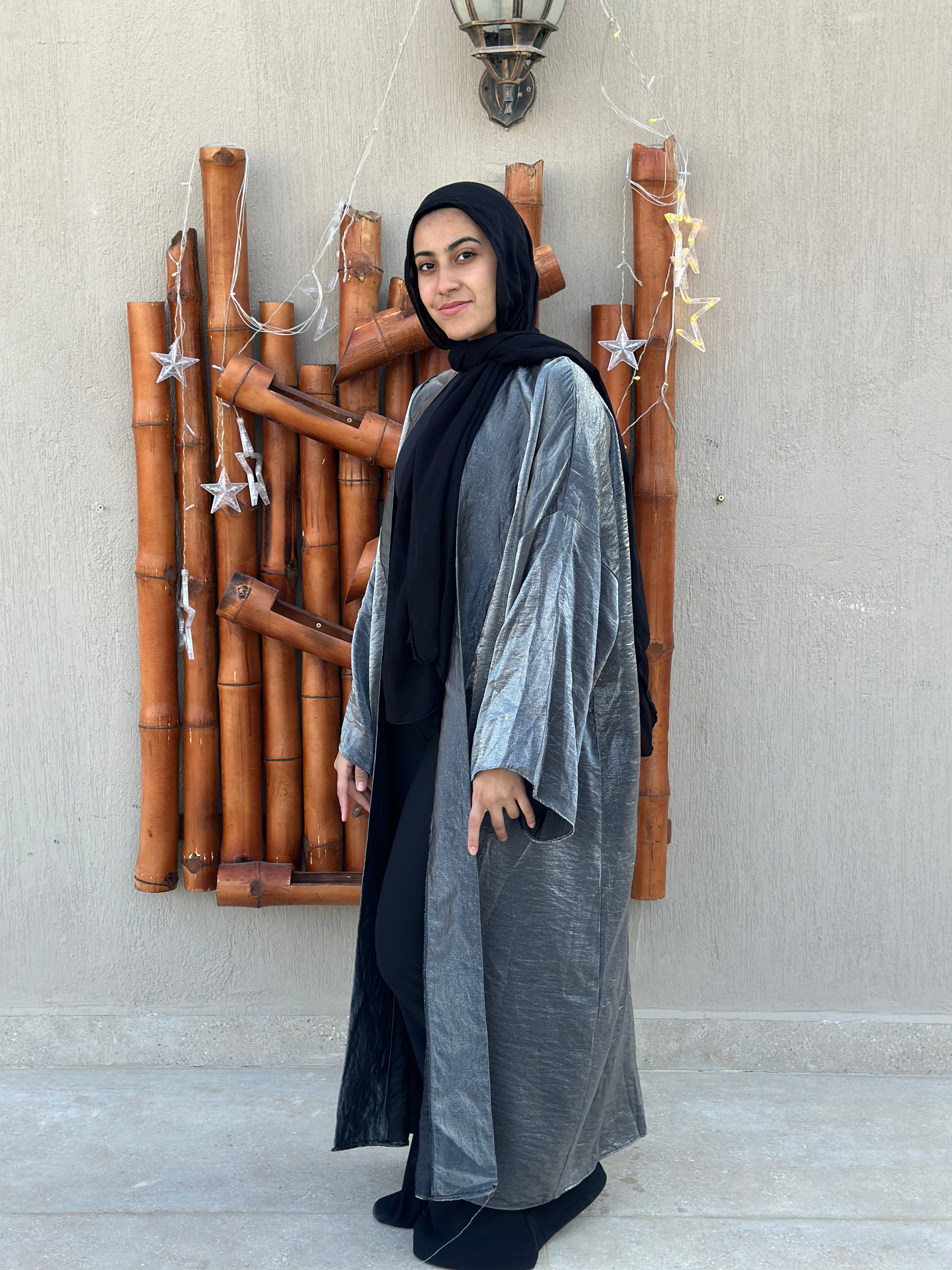 Shimmery Cardigan - Silver
