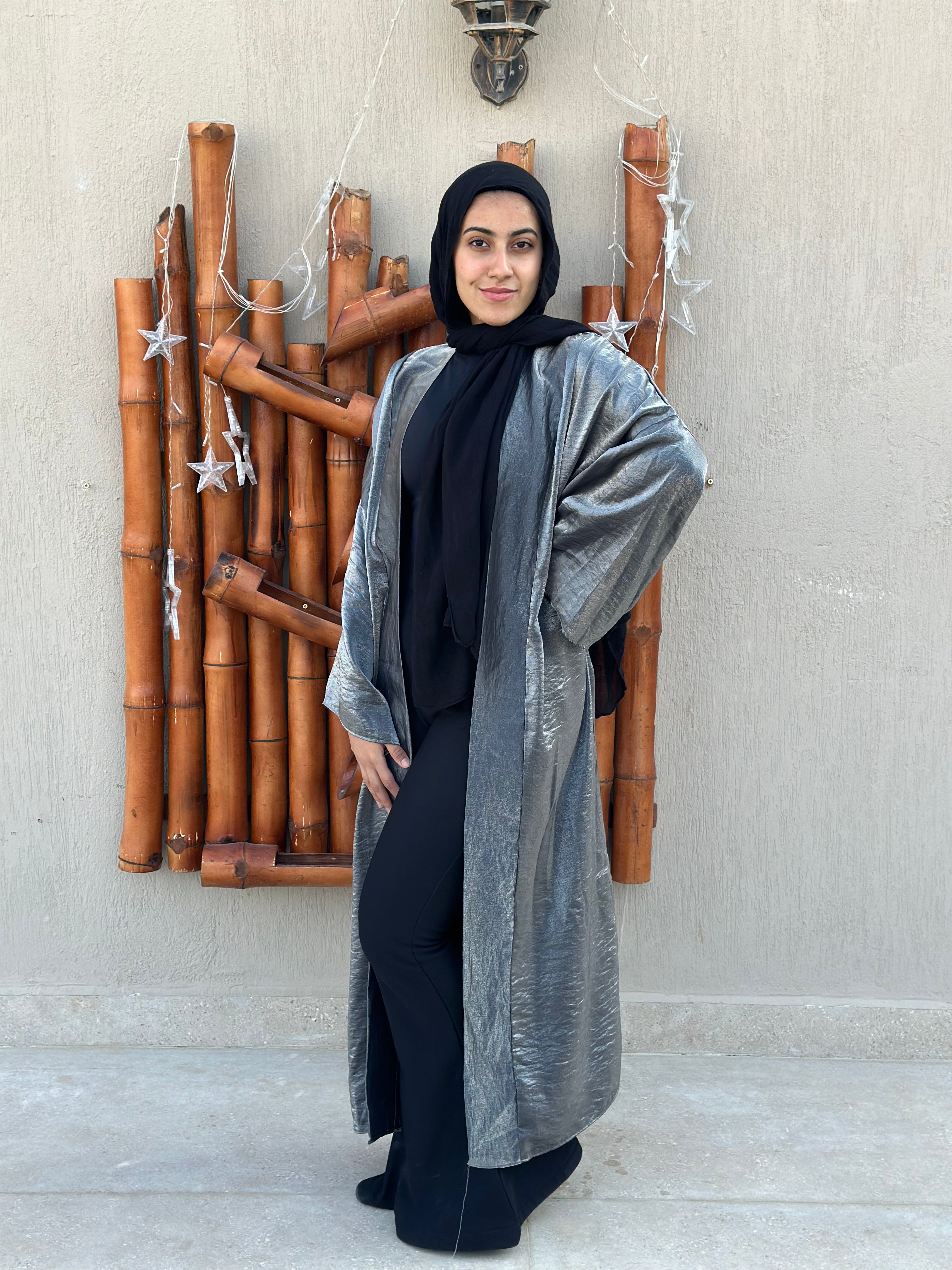 Shimmery Cardigan - Silver