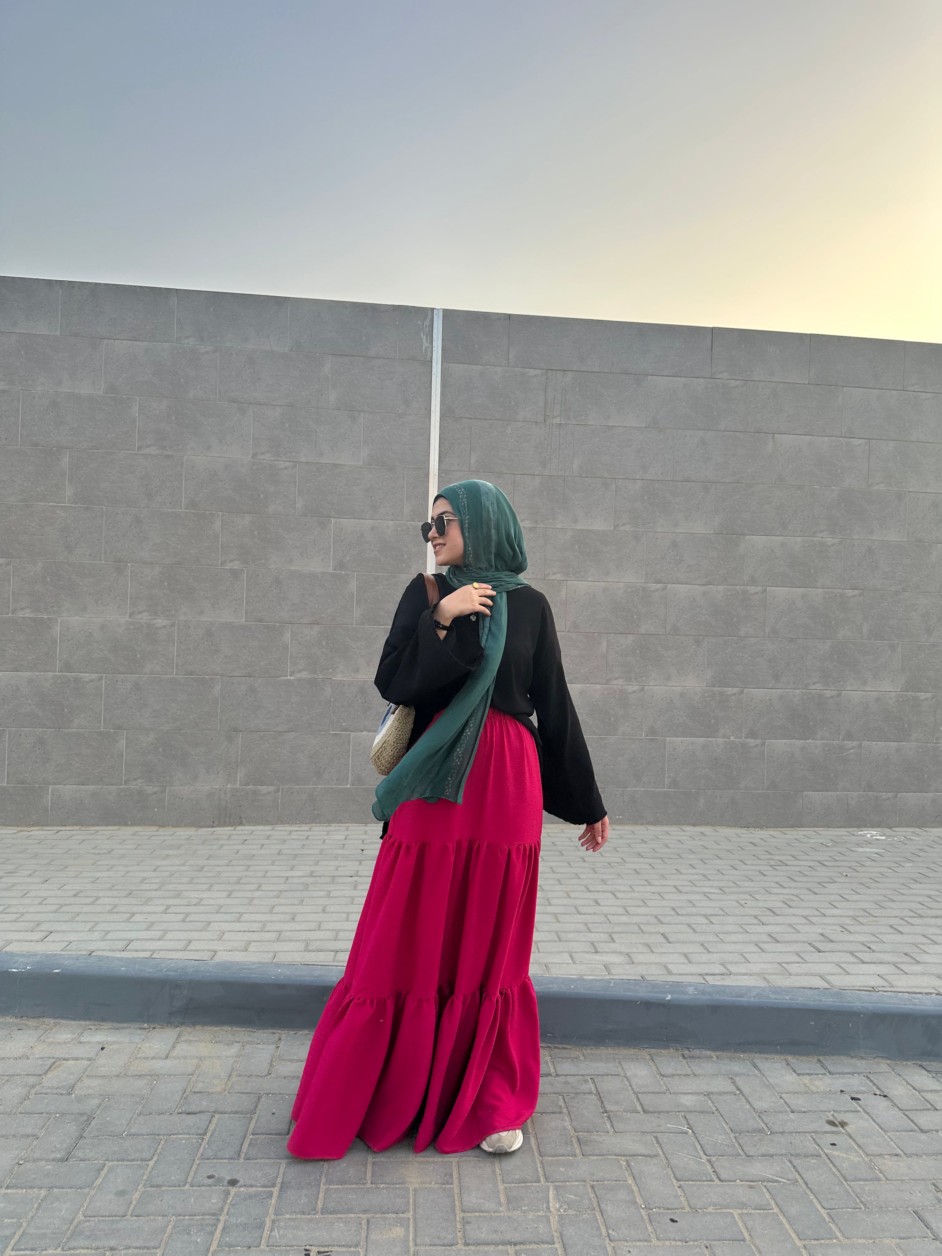 Nabeela Skirt - Hot Pink