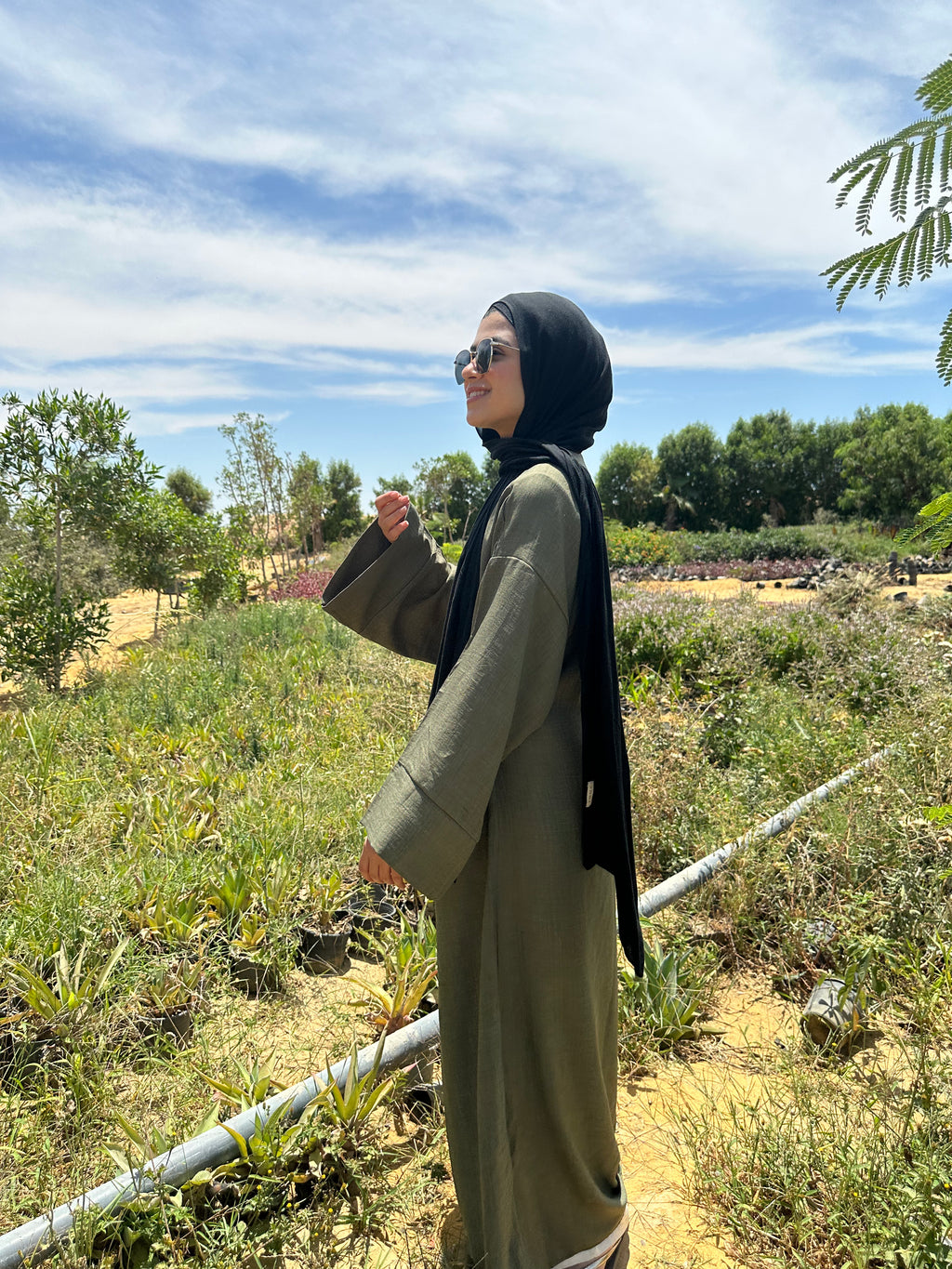 Nature Wrapped Dress - Dark Green