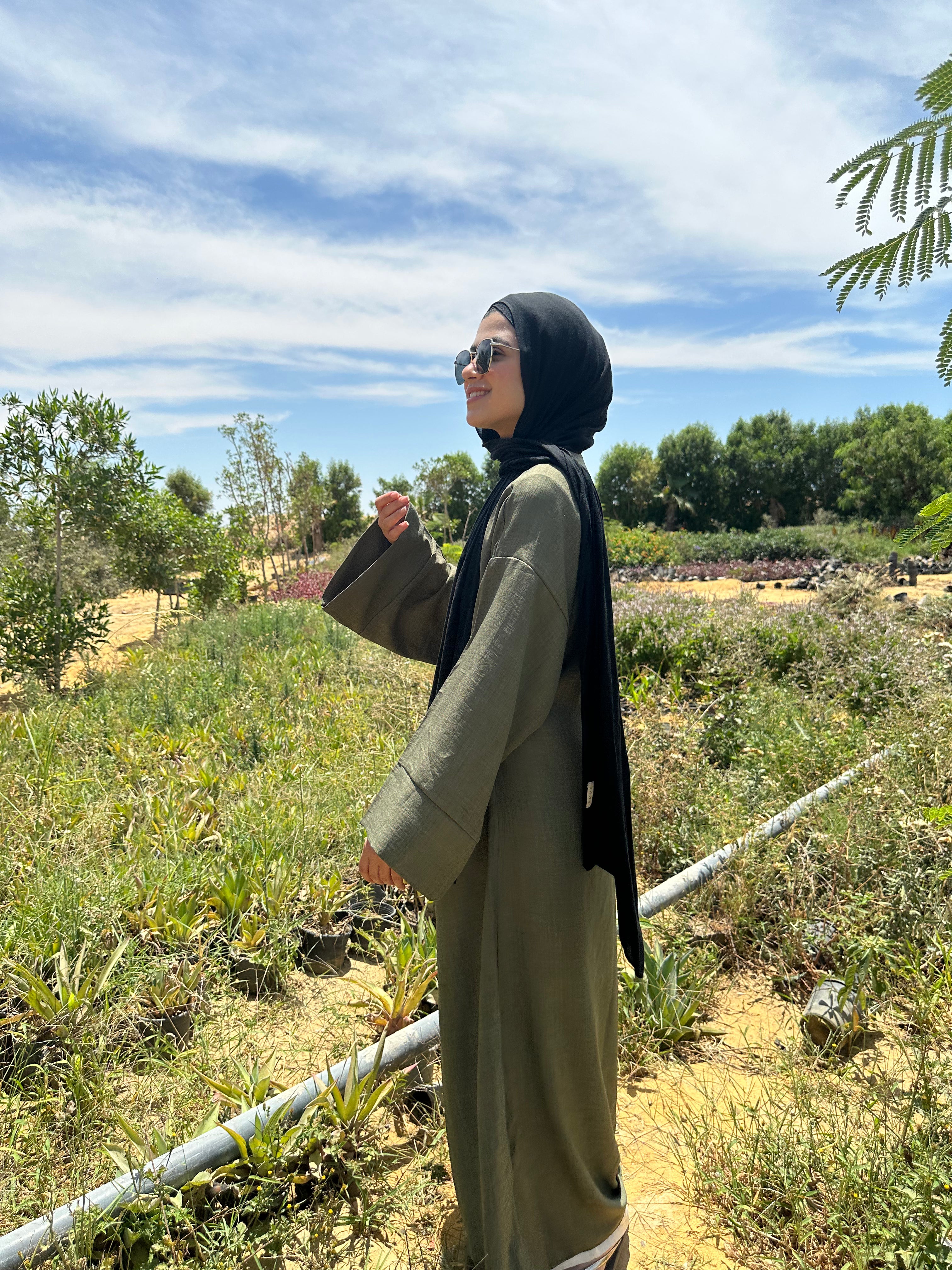 Nature Wrapped Dress - Dark Green