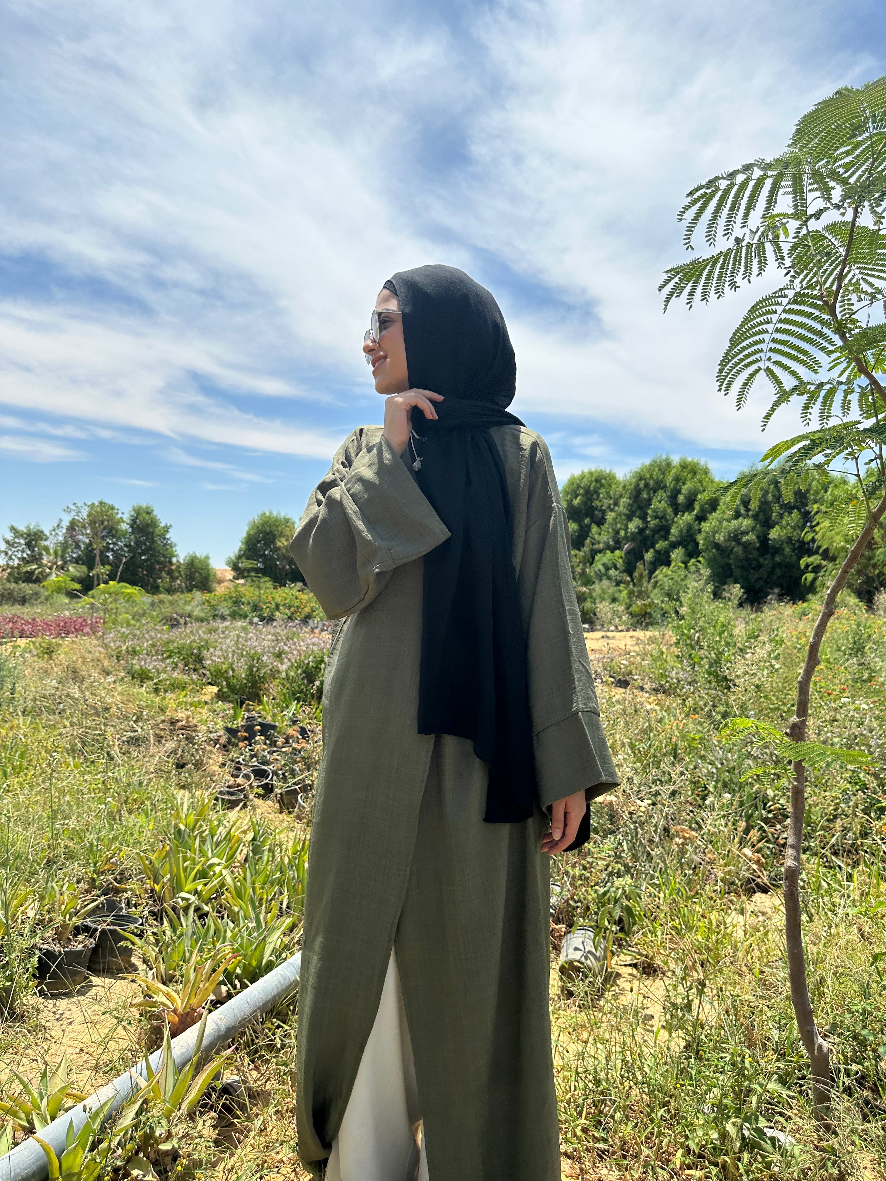 Nature Wrapped Dress - Dark Green