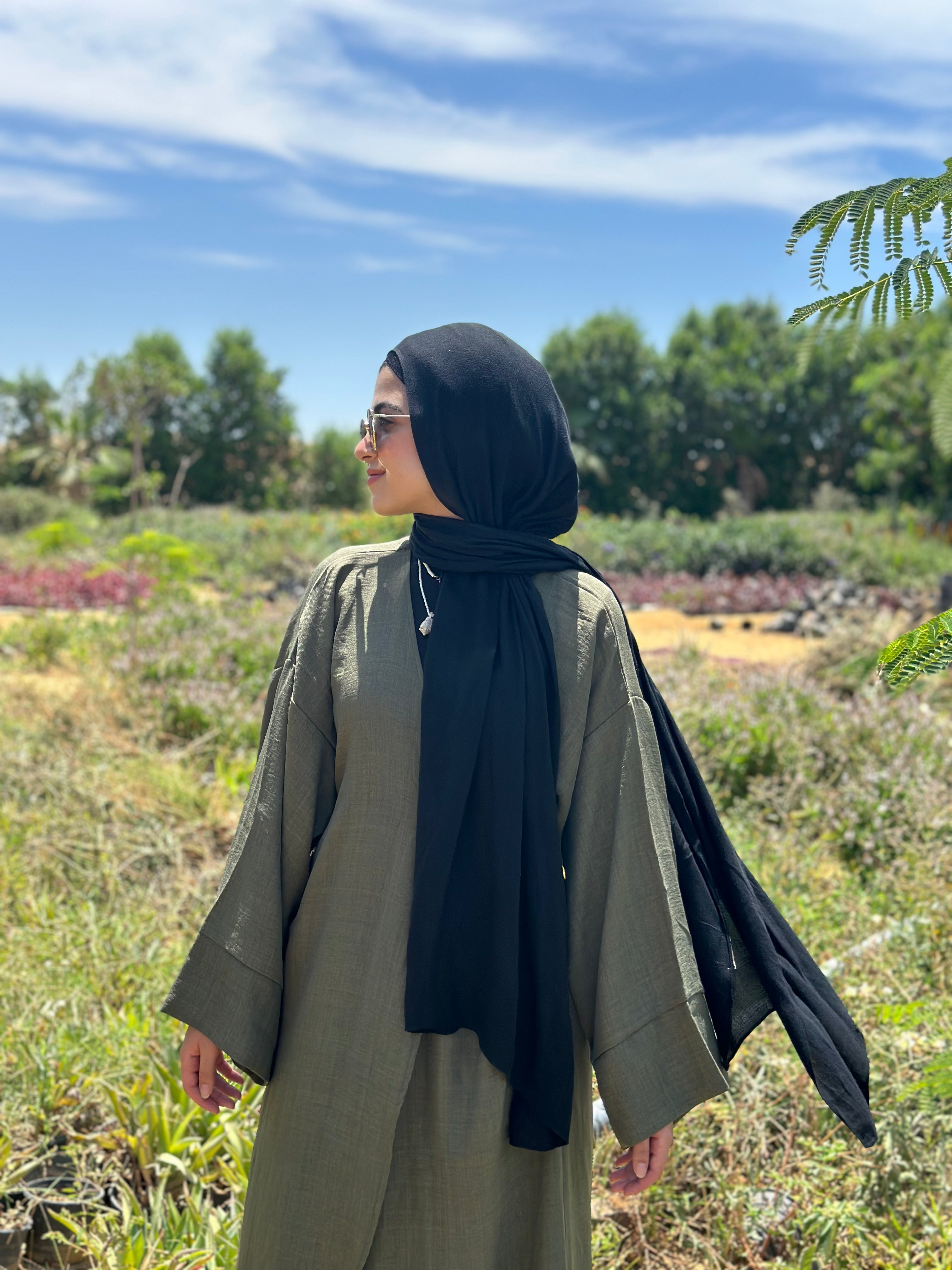 Nature Wrapped Dress - Dark Green