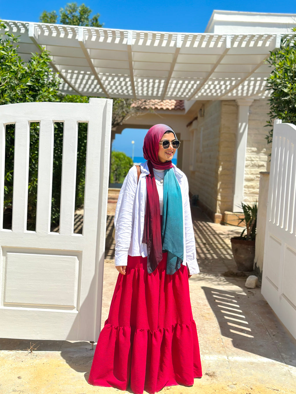 Nabeela Skirt - Hot Pink