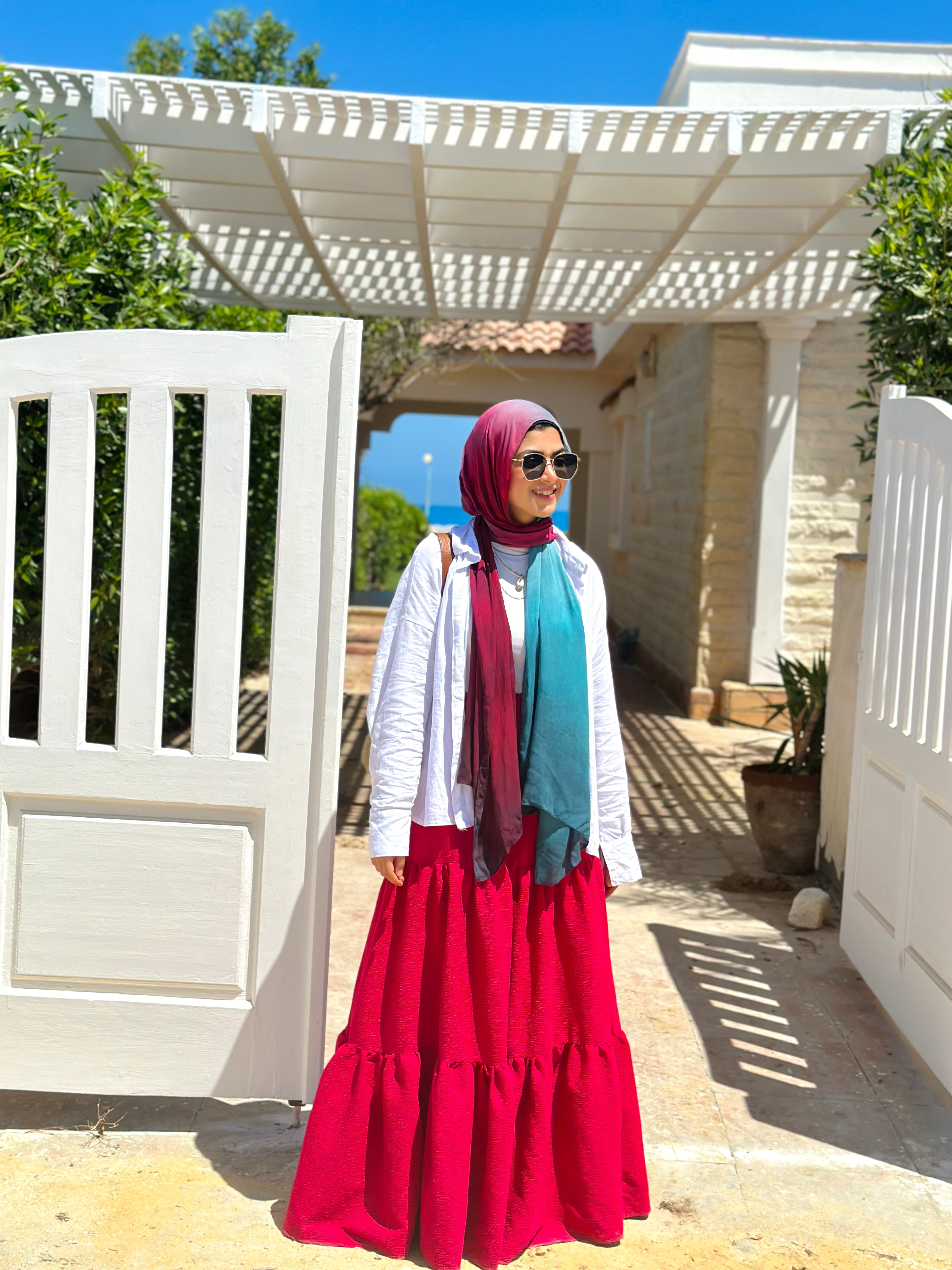 Nabeela Skirt - Hot Pink