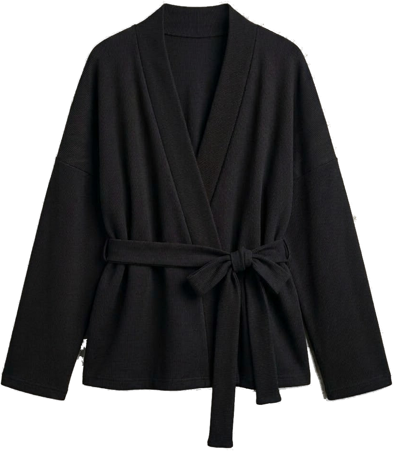 Everyday Wrap Cardigan - Black